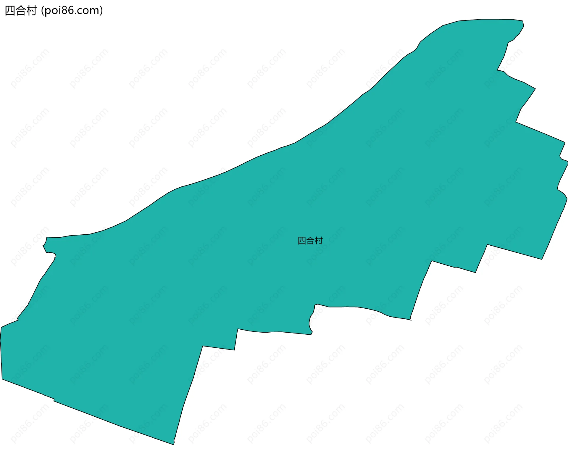 四合村边界地图