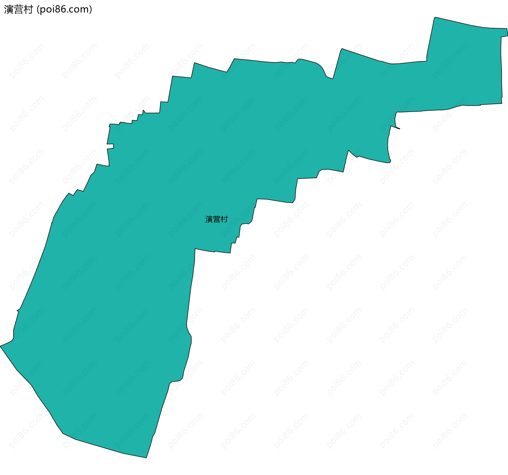 演营村边界地图