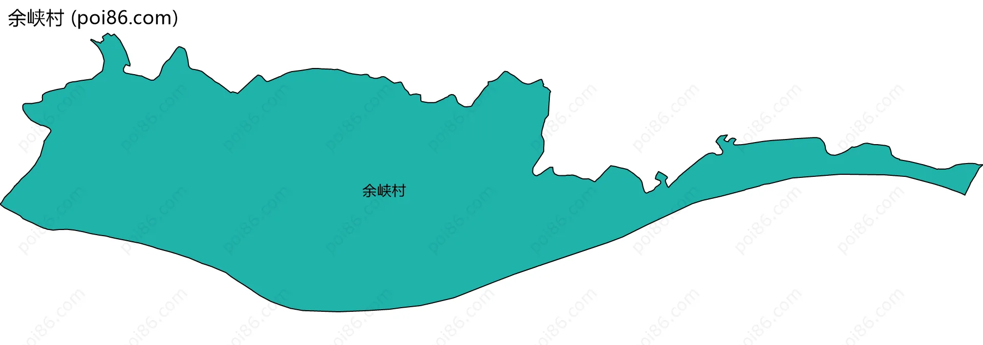 余峡村边界地图