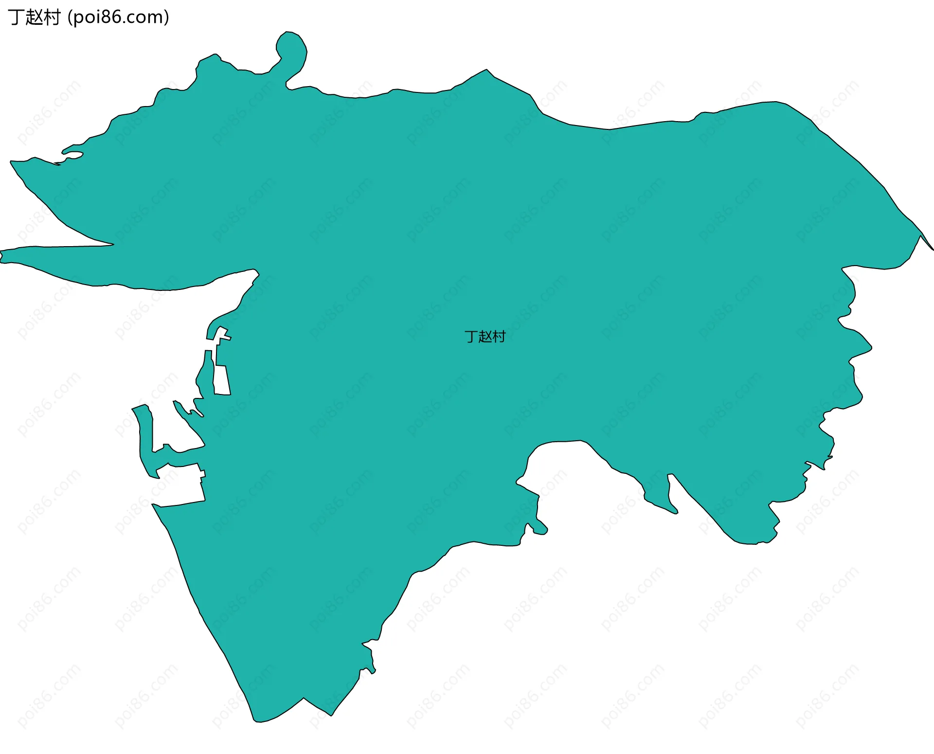 丁赵村边界地图