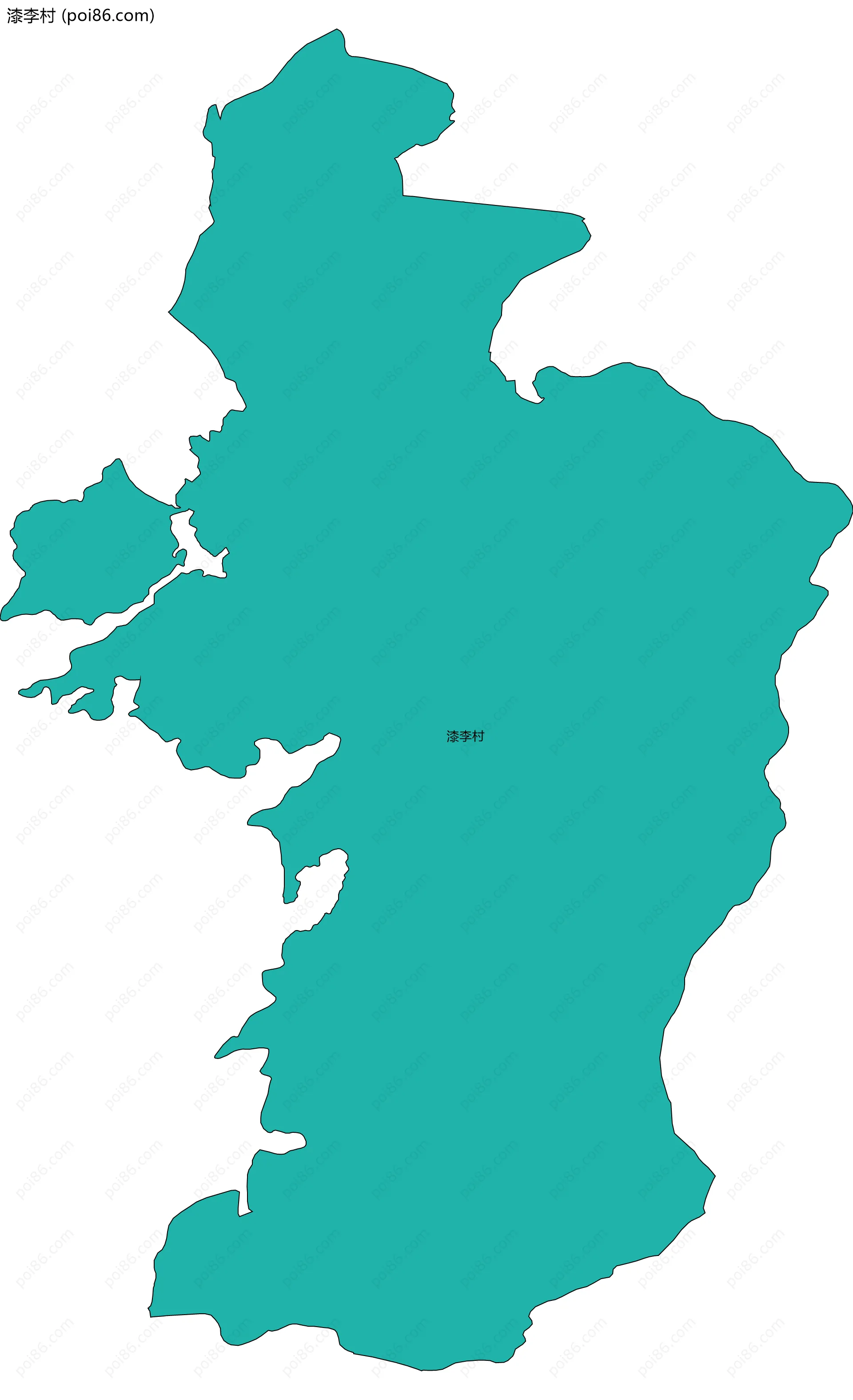 漆李村边界地图