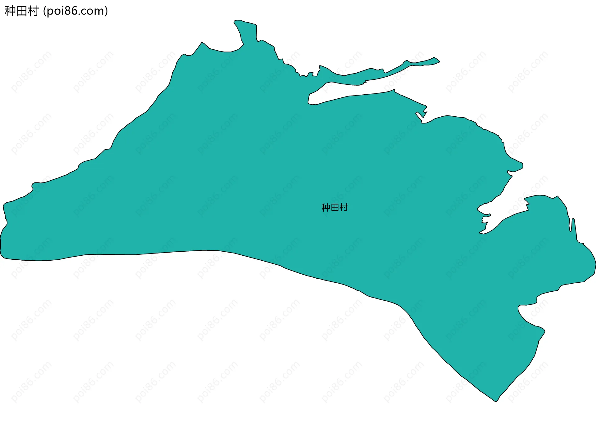 种田村边界地图