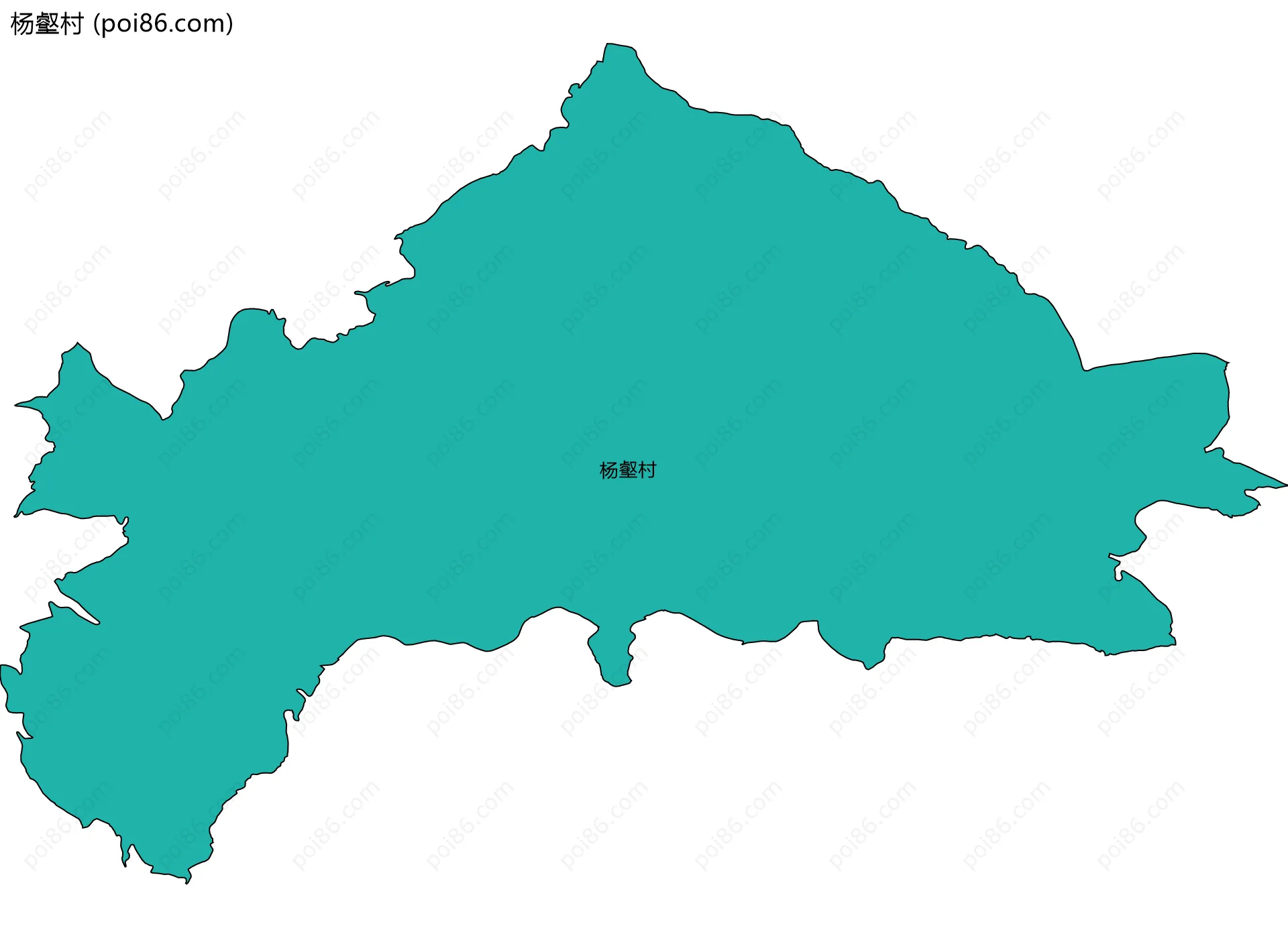 杨壑村边界地图