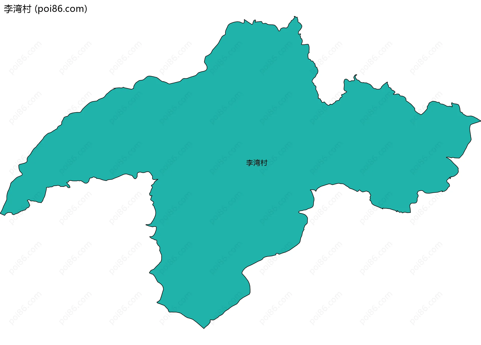 李湾村边界地图