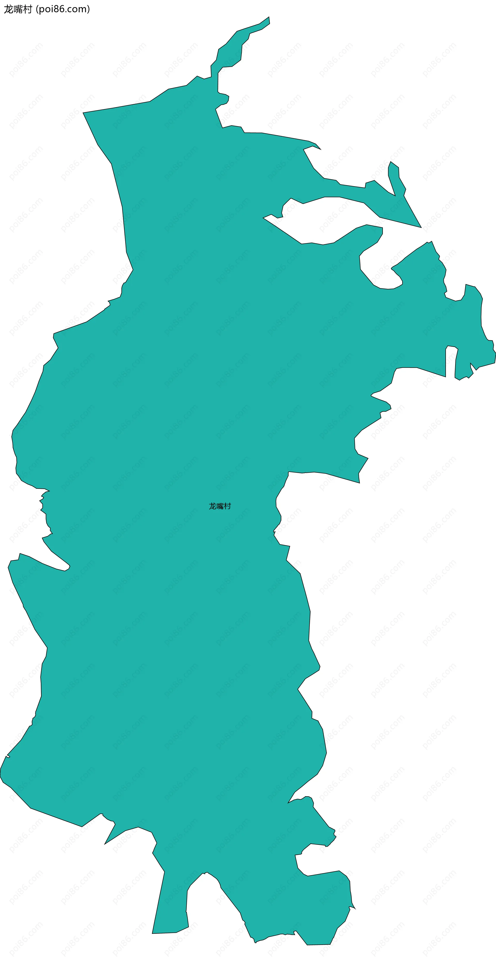 龙嘴村边界地图