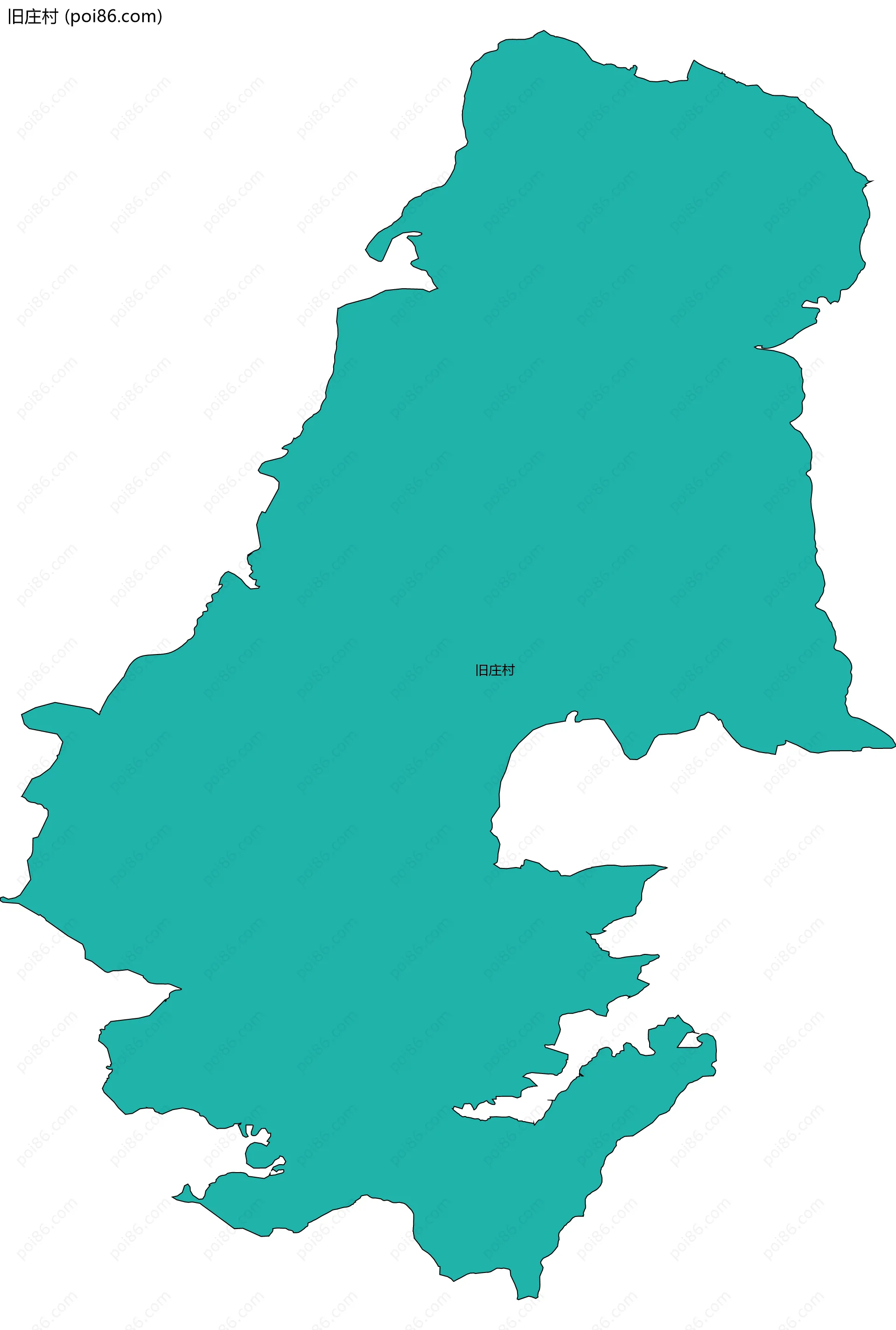 旧庄村边界地图