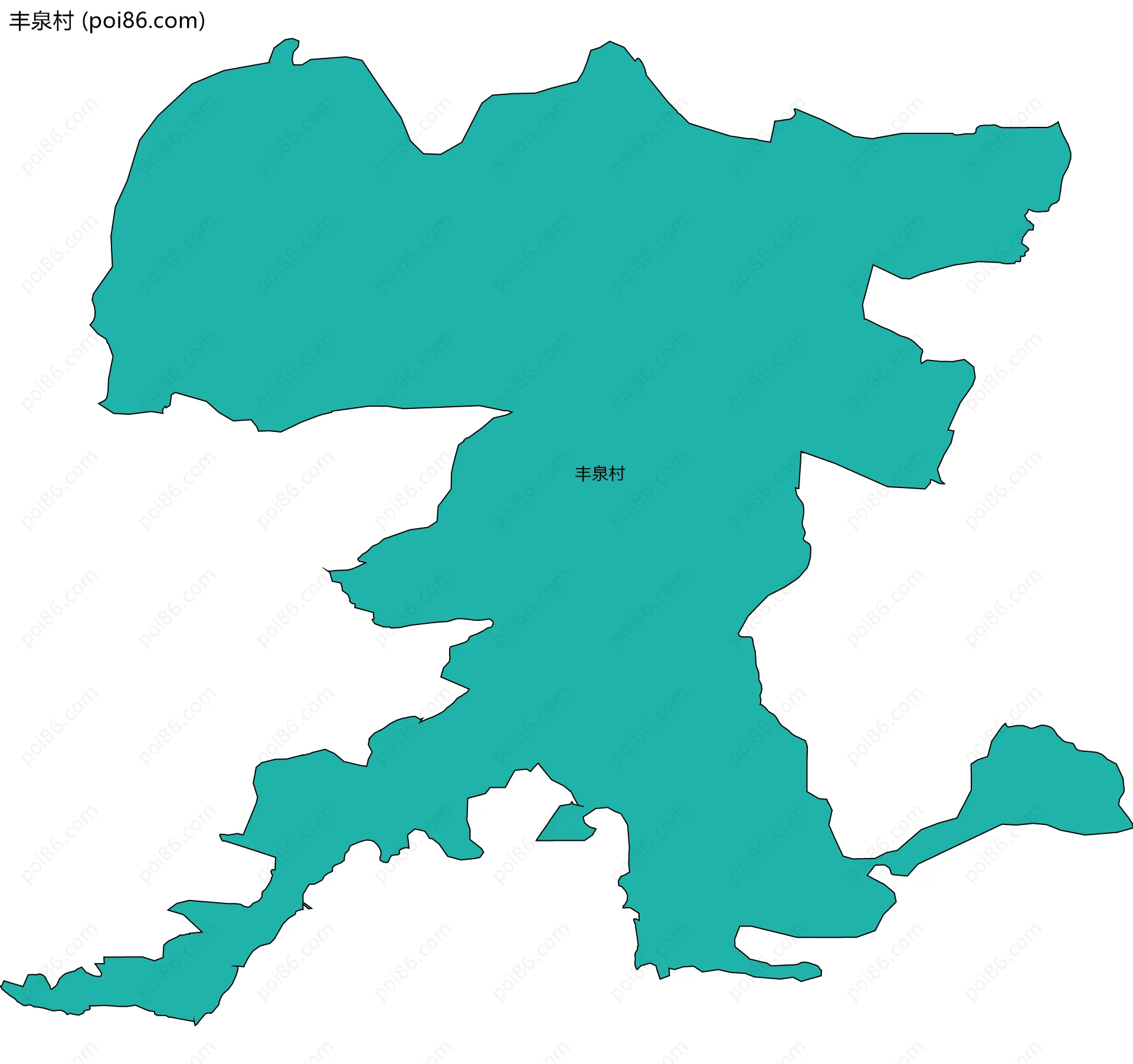 丰泉村边界地图