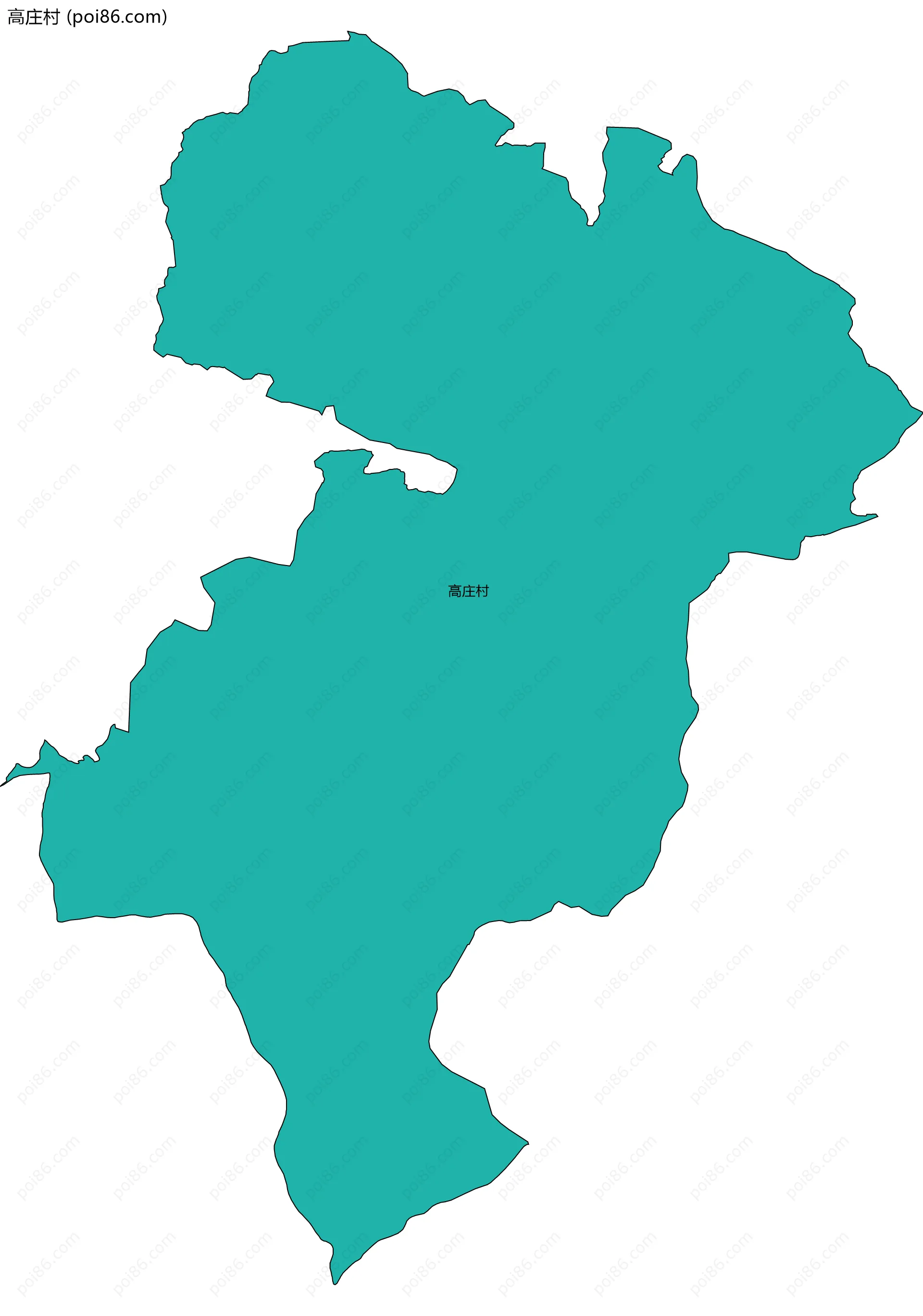 高庄村边界地图