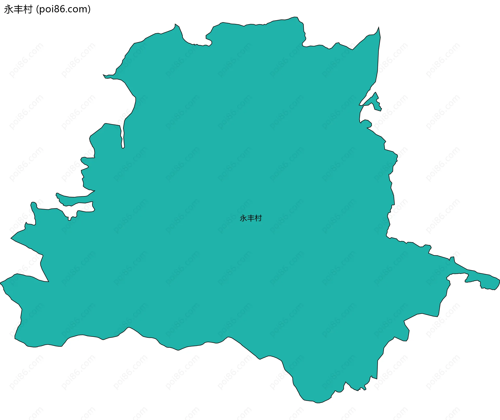 永丰村边界地图