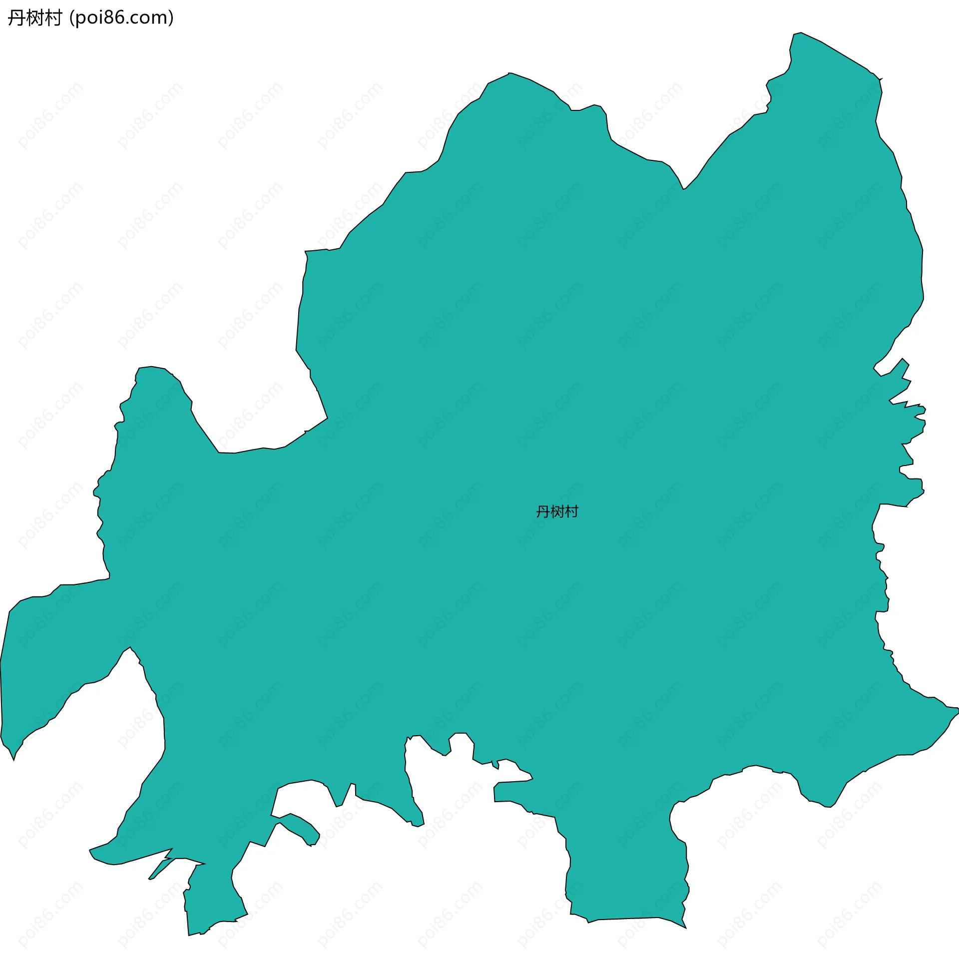 丹树村边界地图