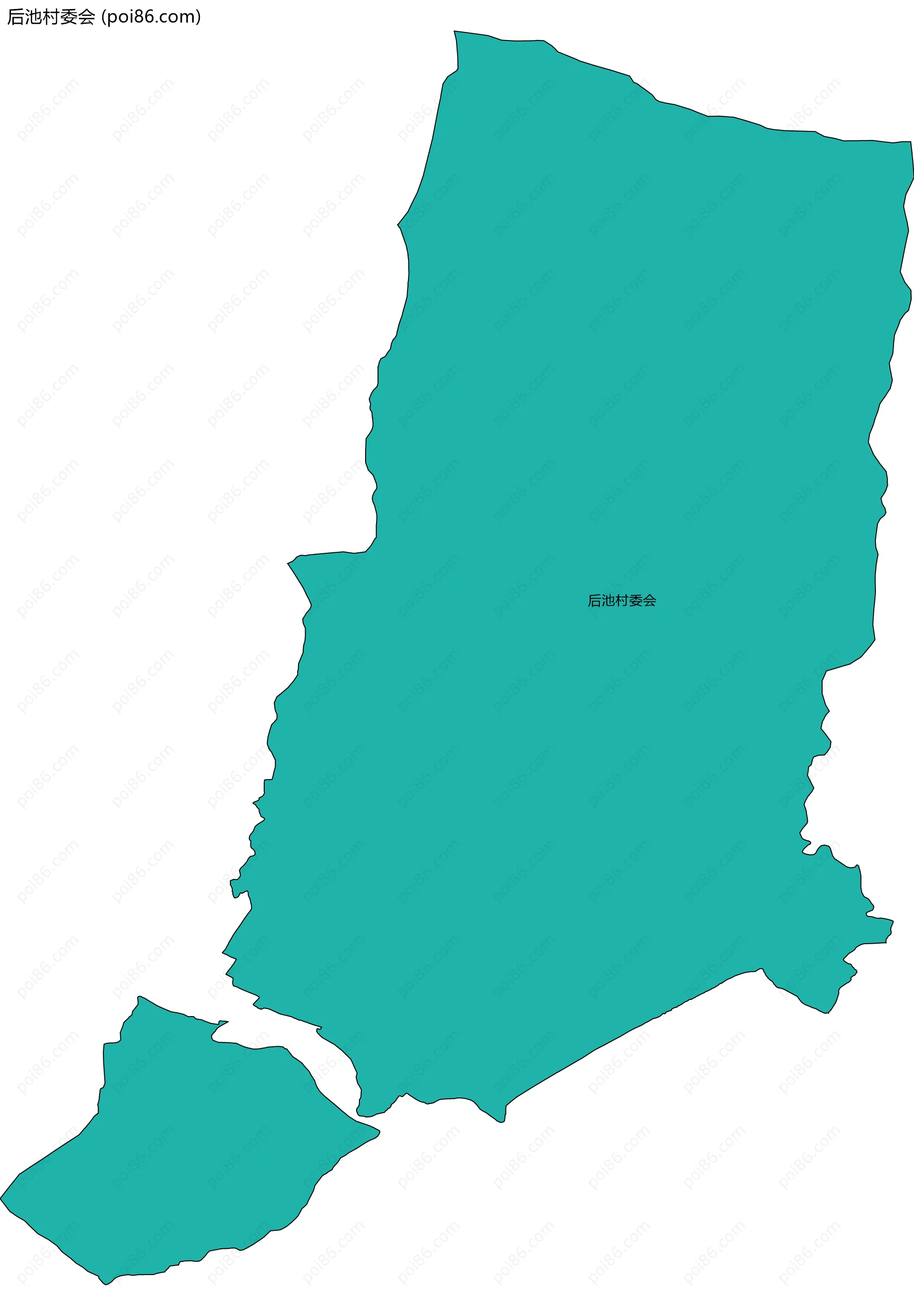 后池村委会边界地图