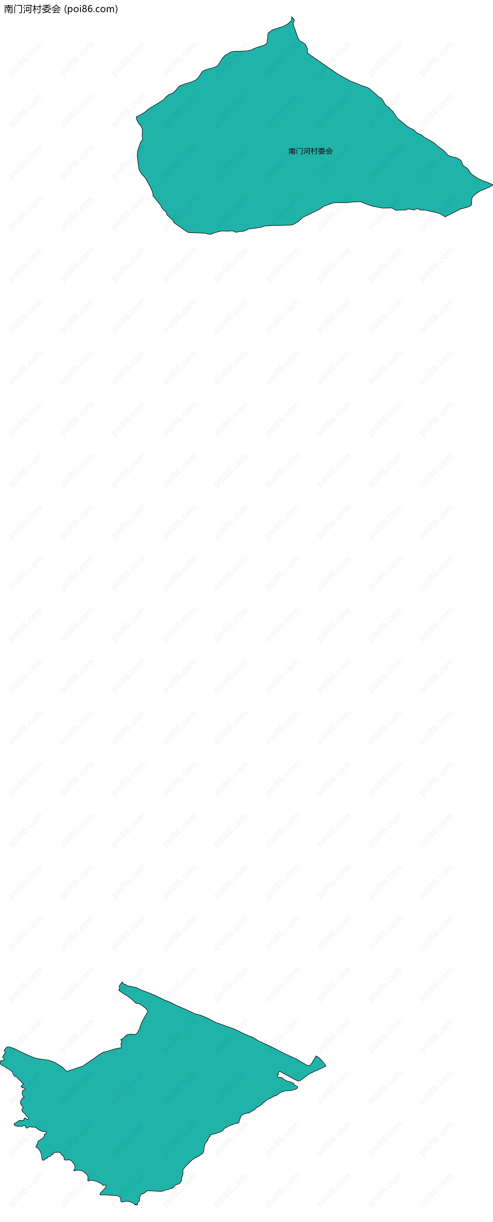 南门河村委会边界地图