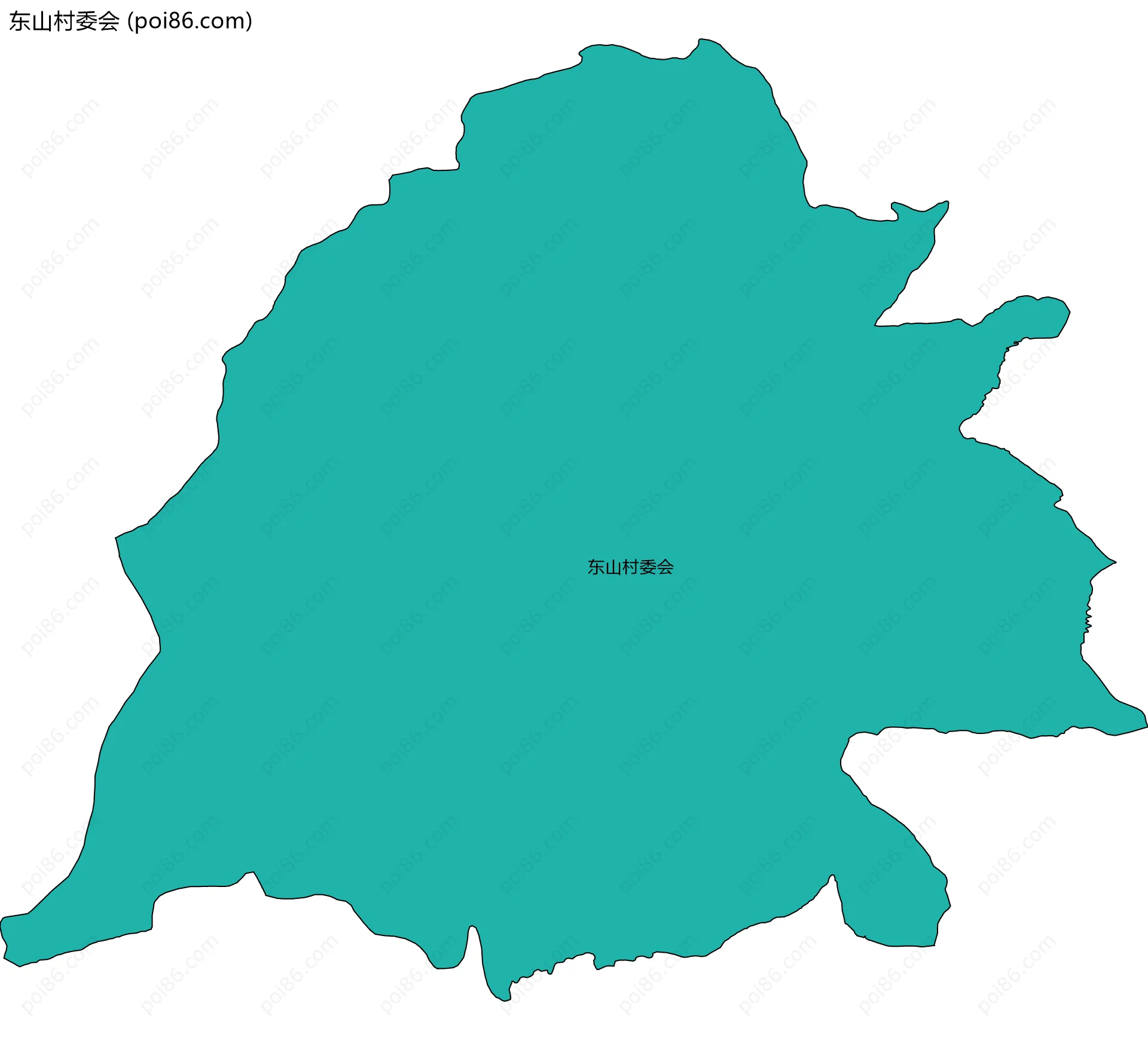 东山村委会边界地图