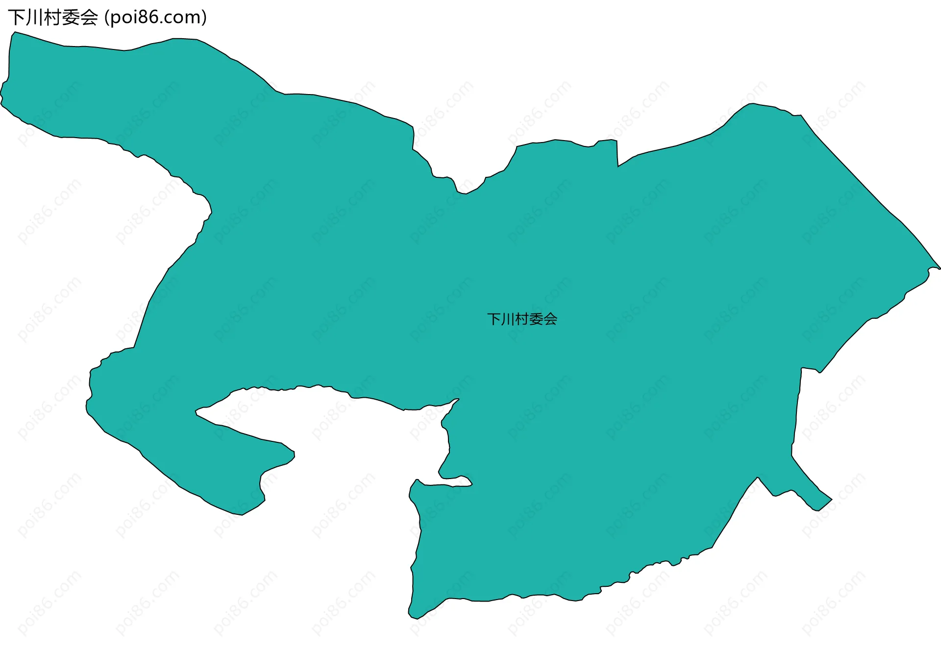 下川村委会边界地图