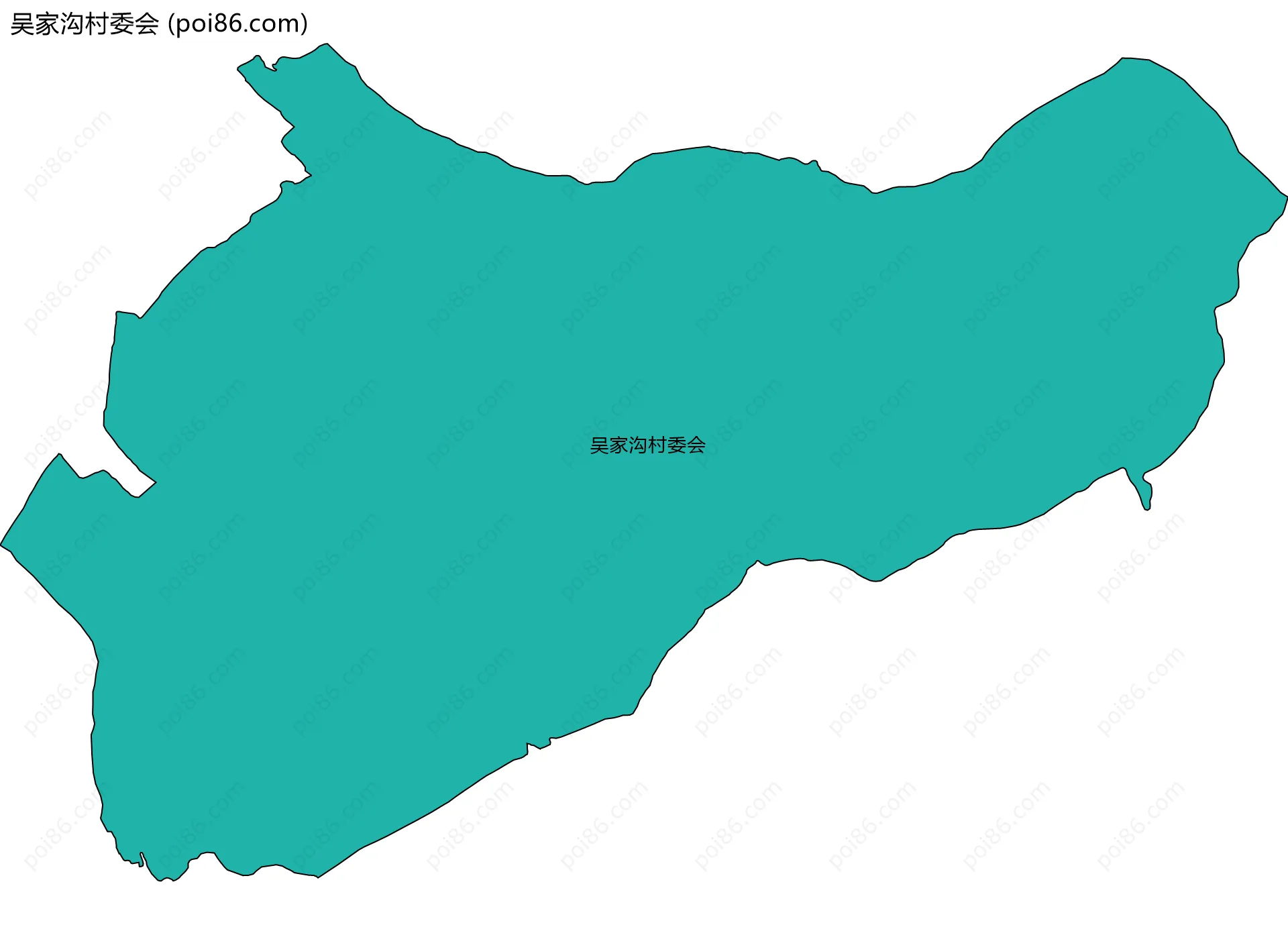 吴家沟村委会边界地图