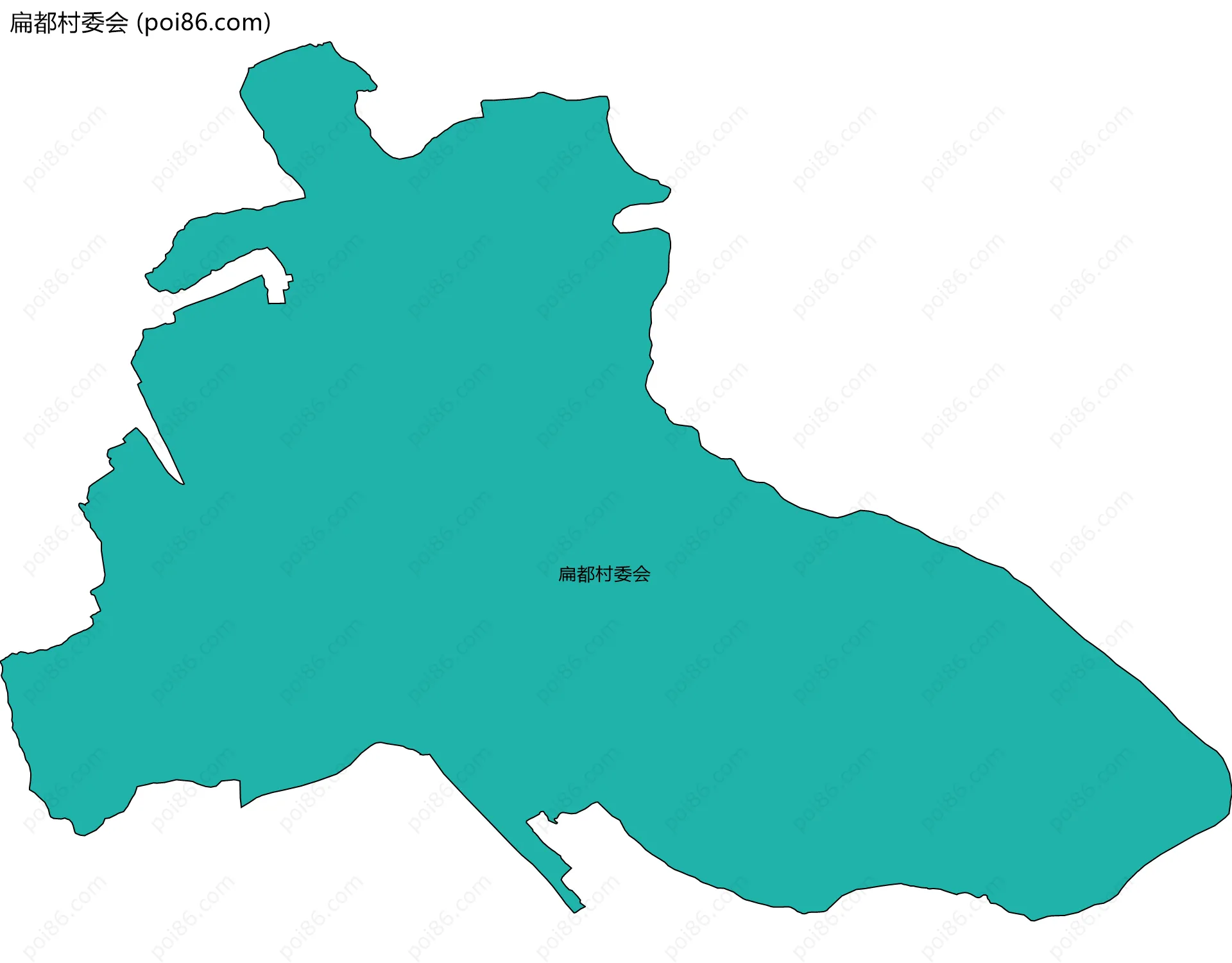 扁都村委会边界地图