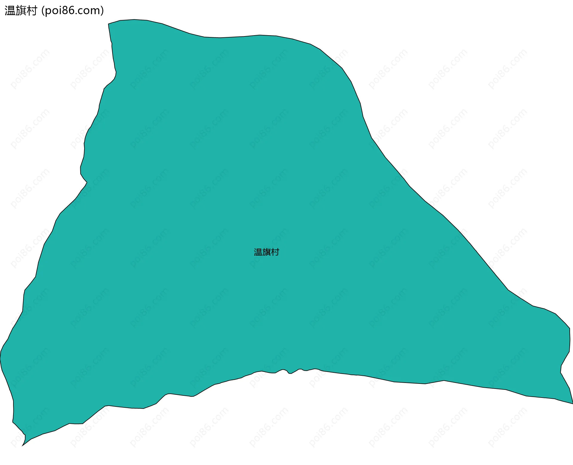 温旗村边界地图
