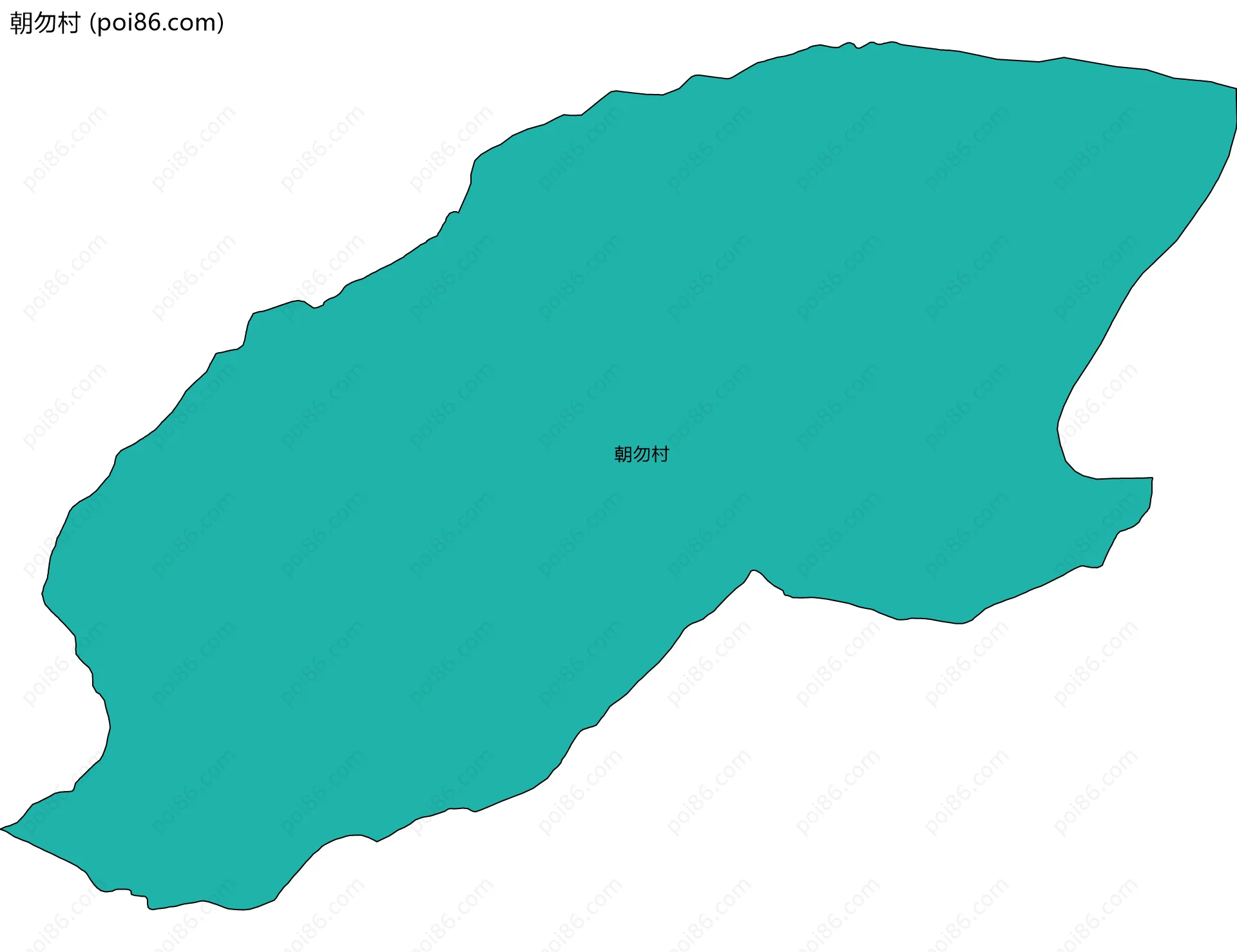 朝勿村边界地图