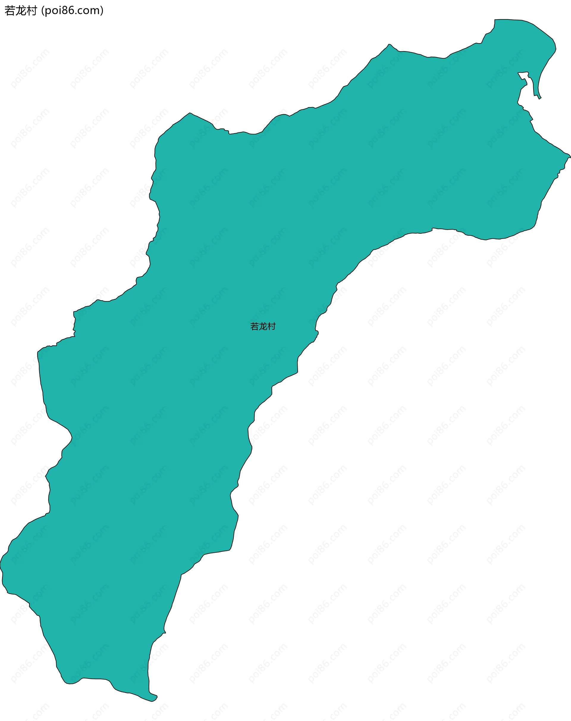 若龙村边界地图