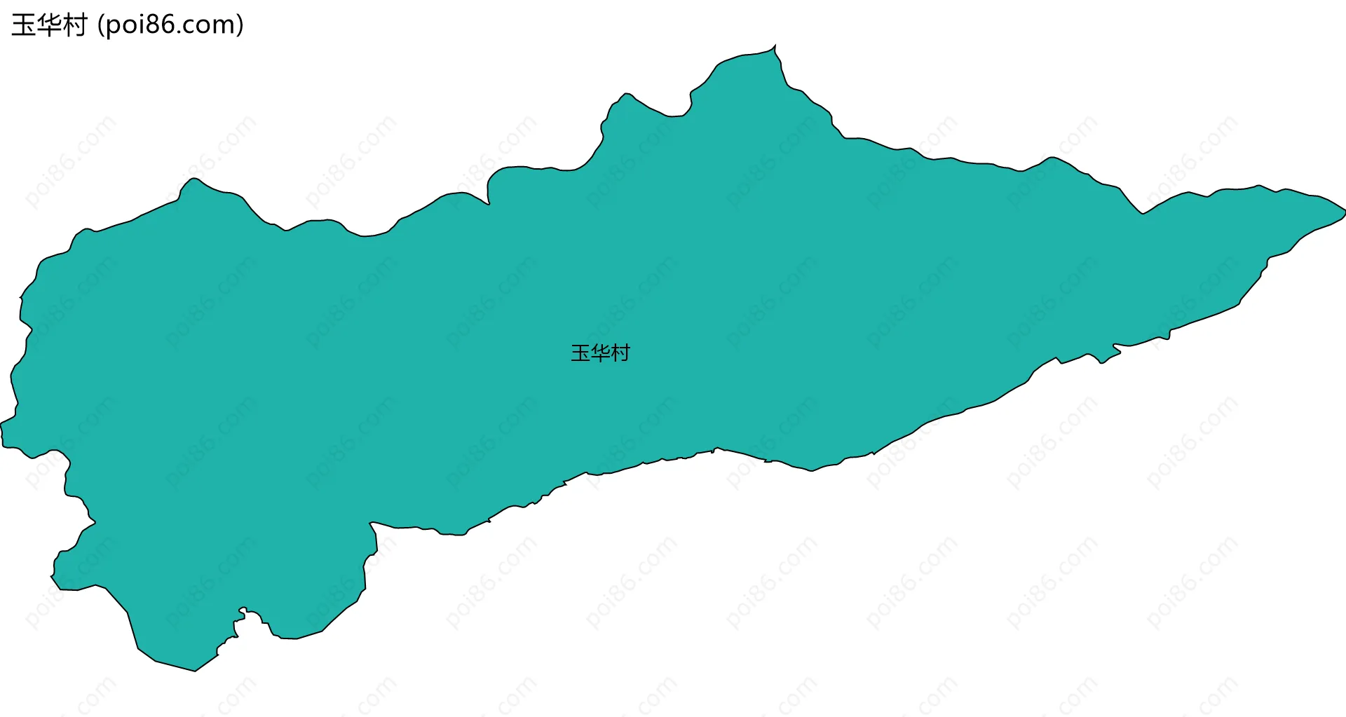 玉华村边界地图