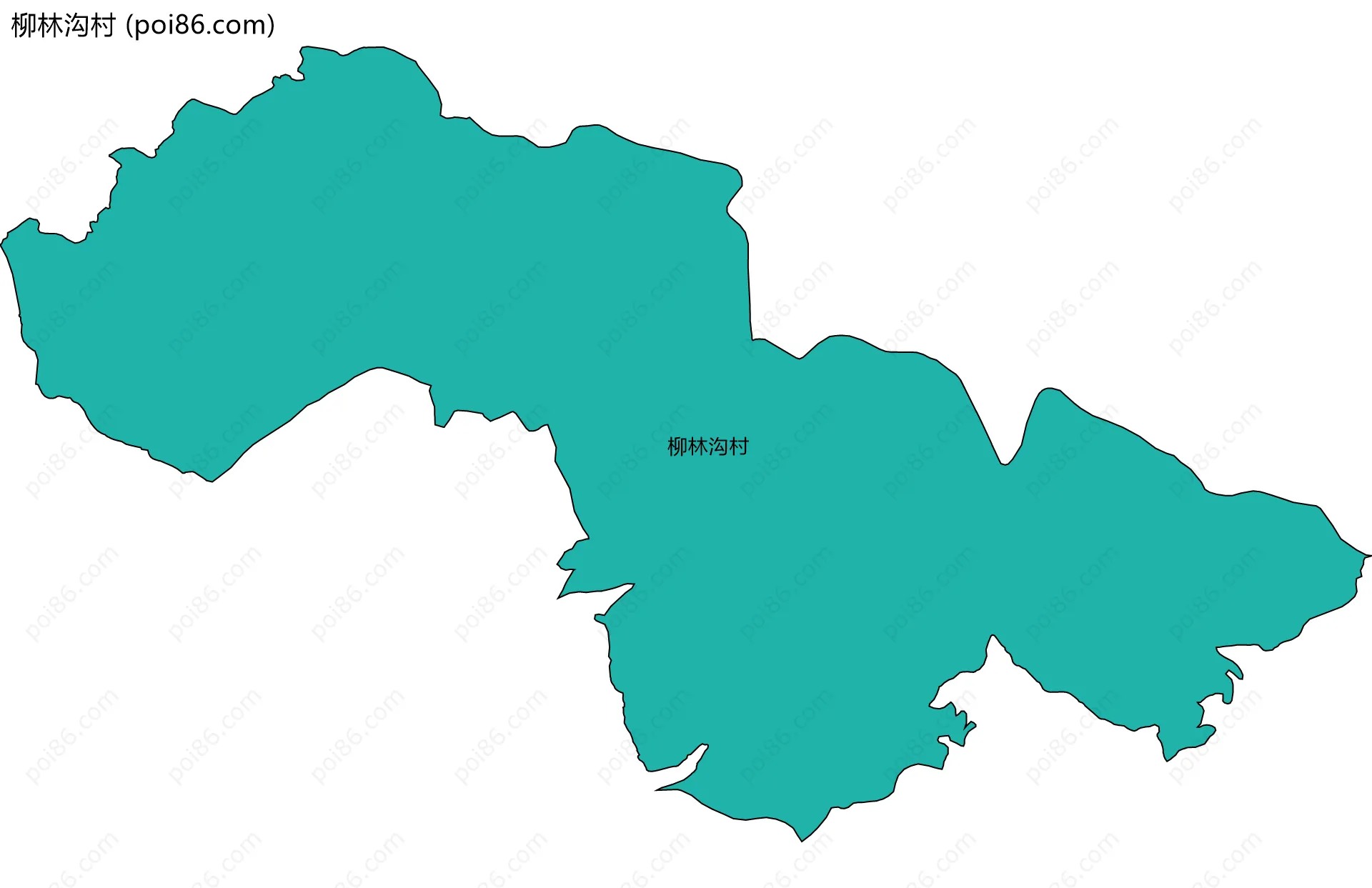 柳林沟村边界地图