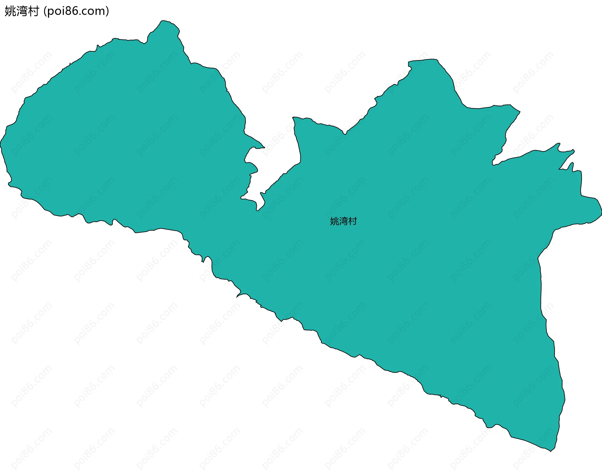 姚湾村边界地图