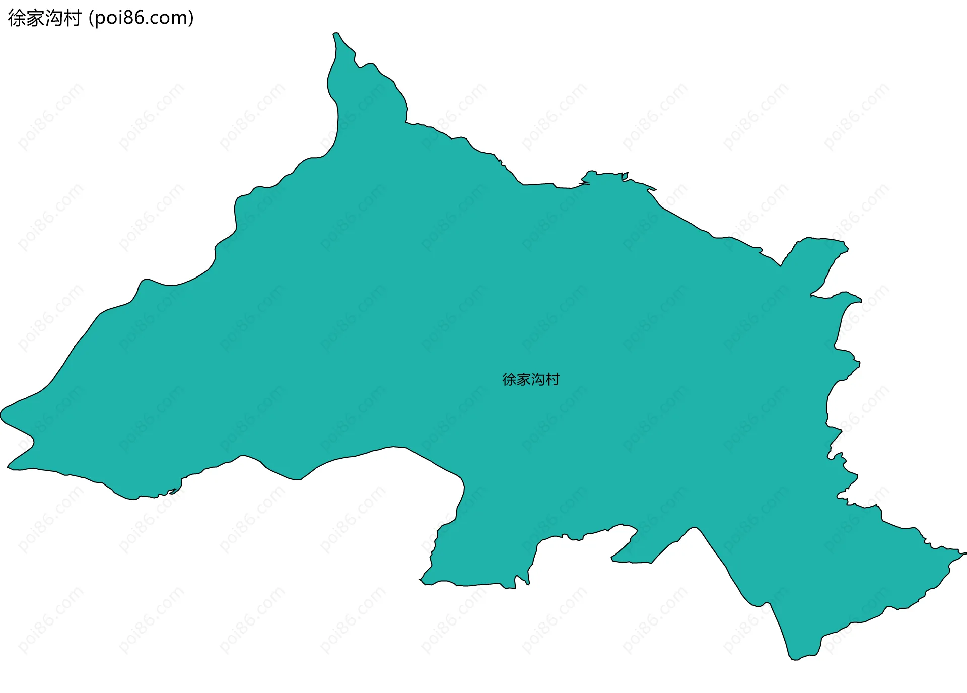 徐家沟村边界地图