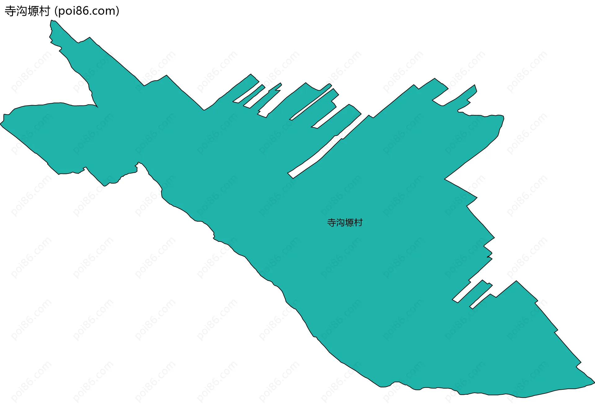 寺沟塬村边界地图