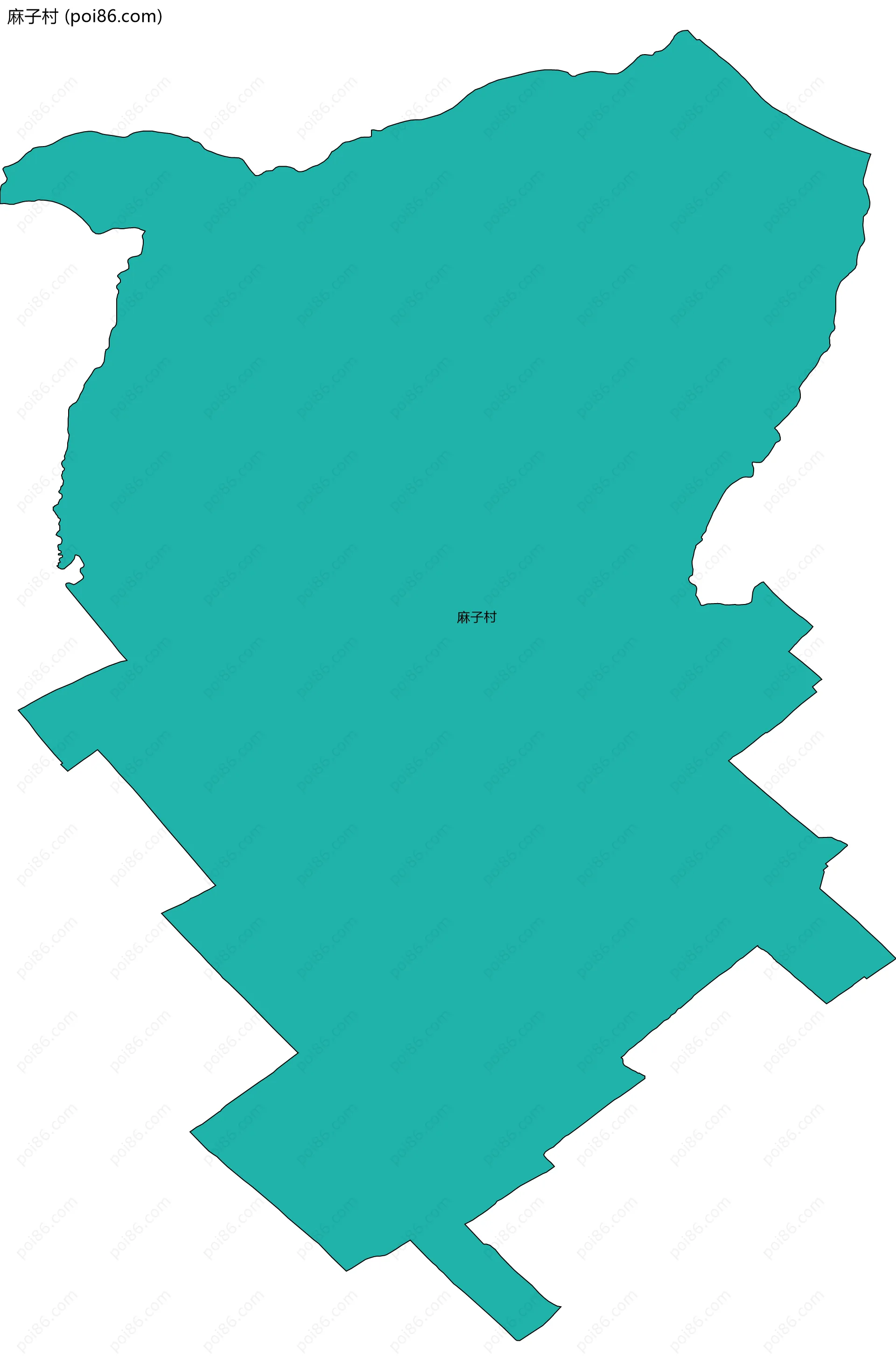 麻子村边界地图
