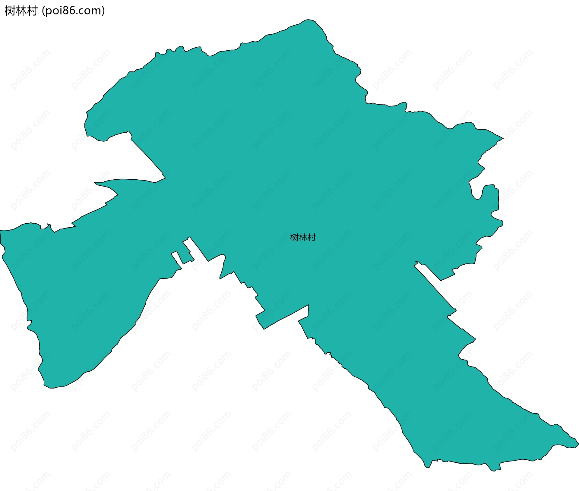 树林村边界地图