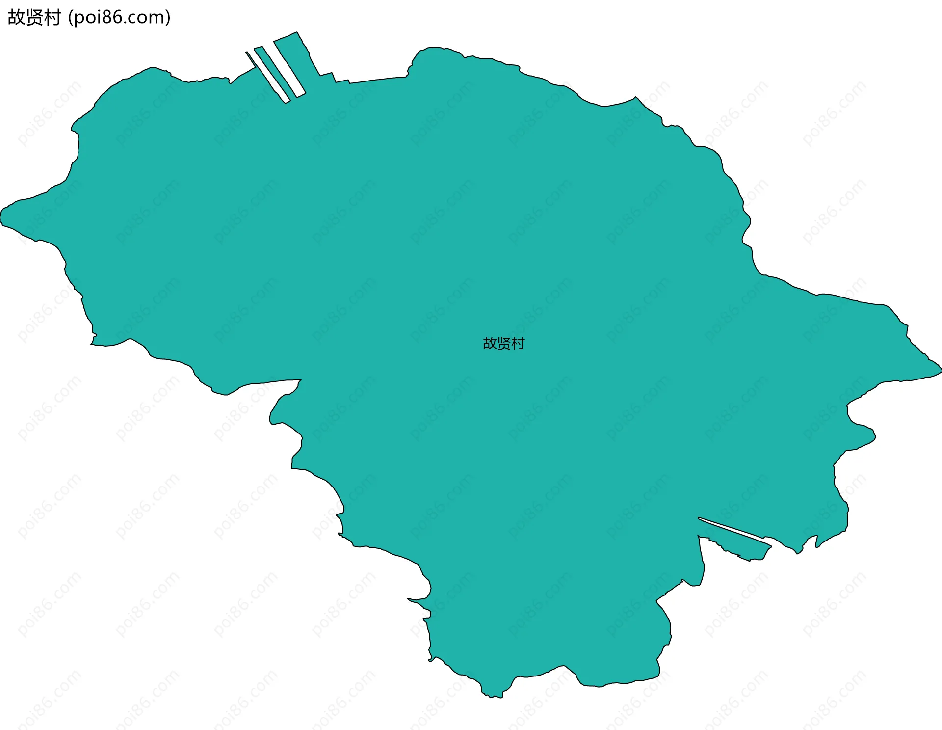 故贤村边界地图