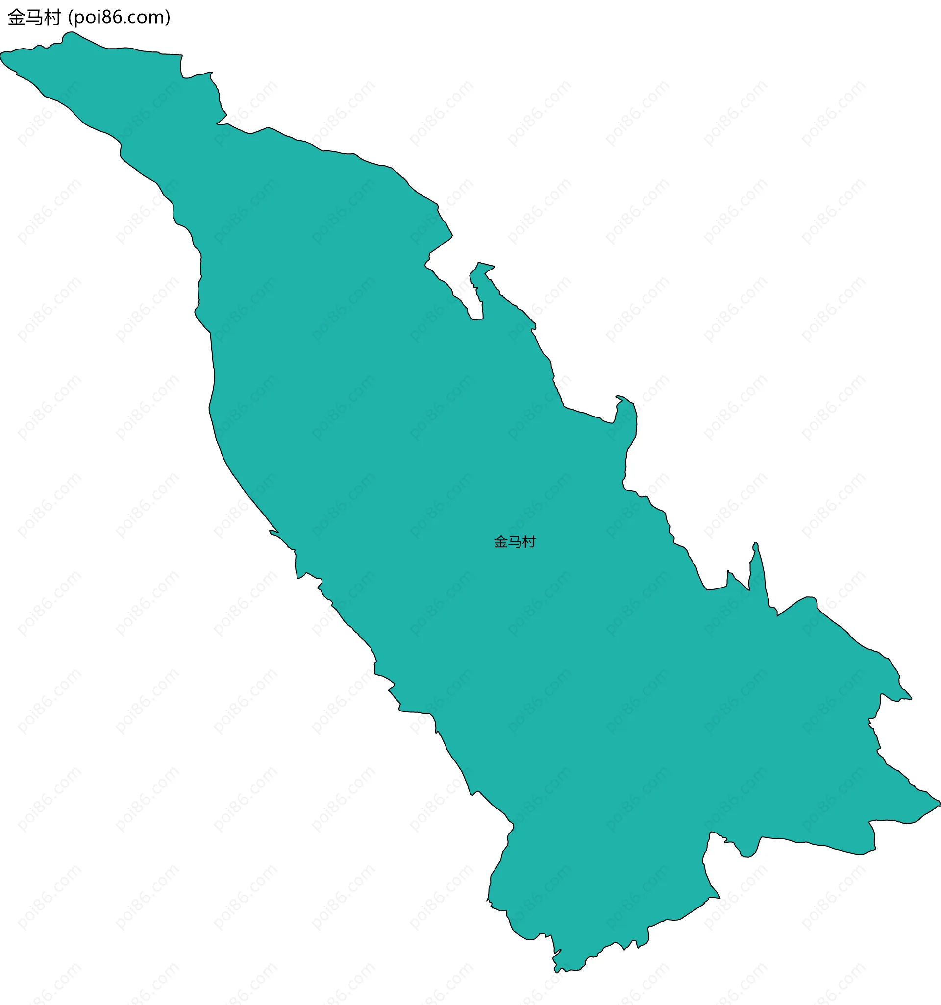 金马村边界地图