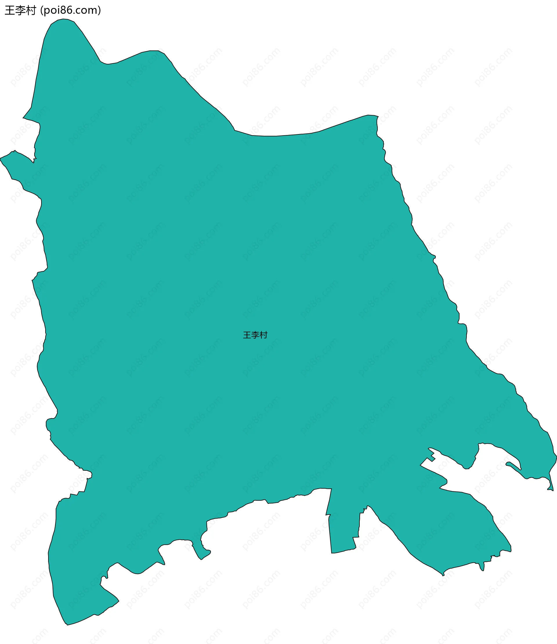 王李村边界地图