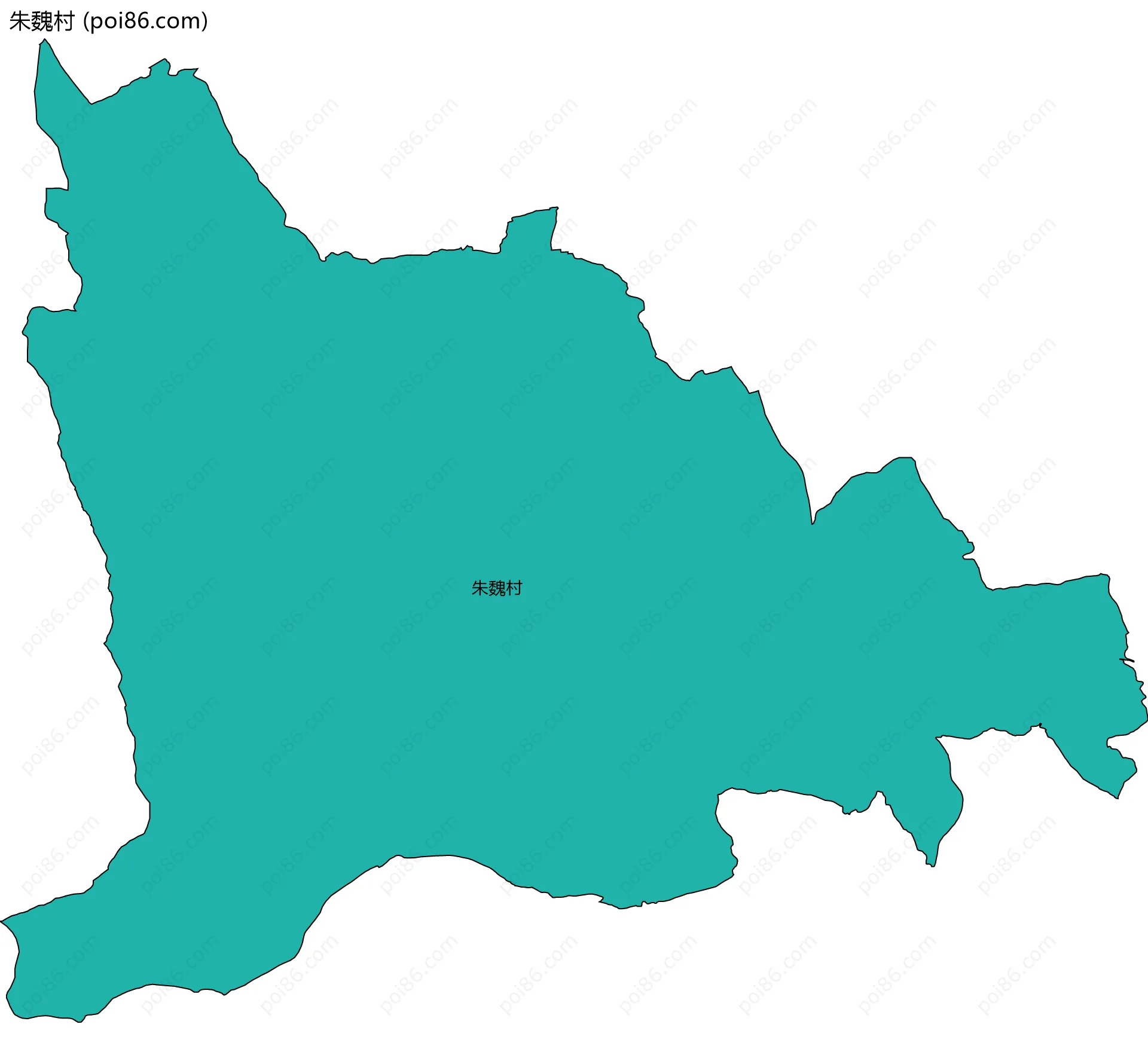 朱魏村边界地图