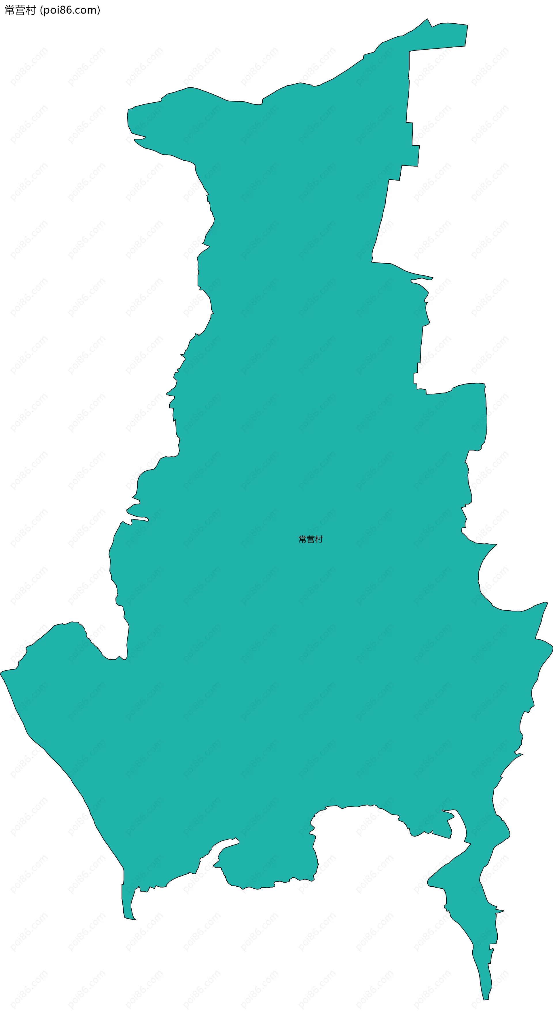 常营村边界地图