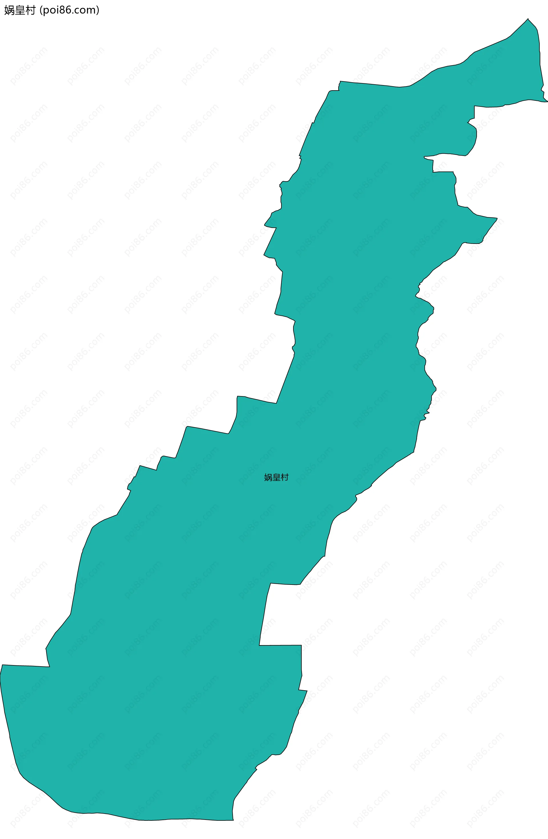 娲皇村边界地图