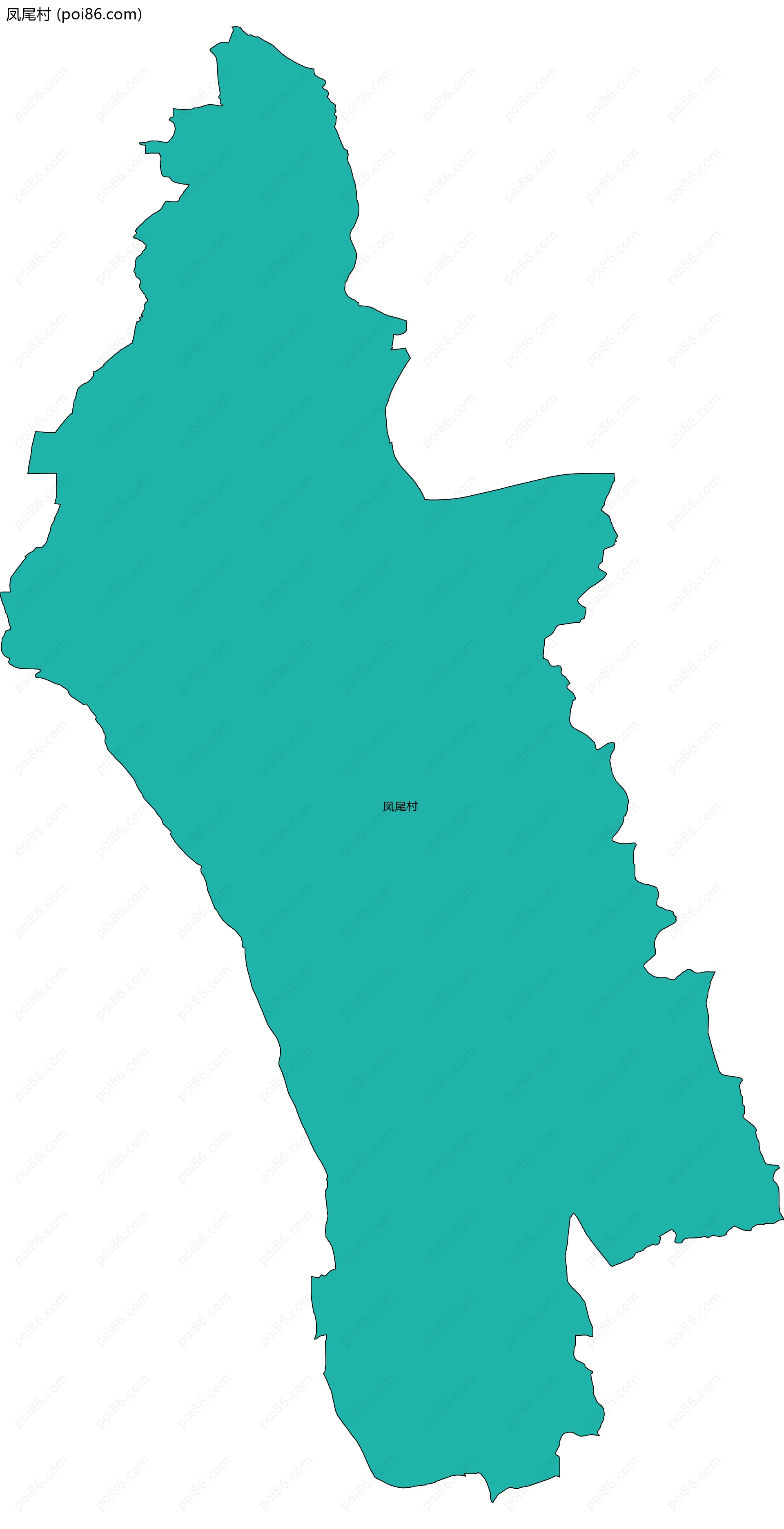 凤尾村边界地图