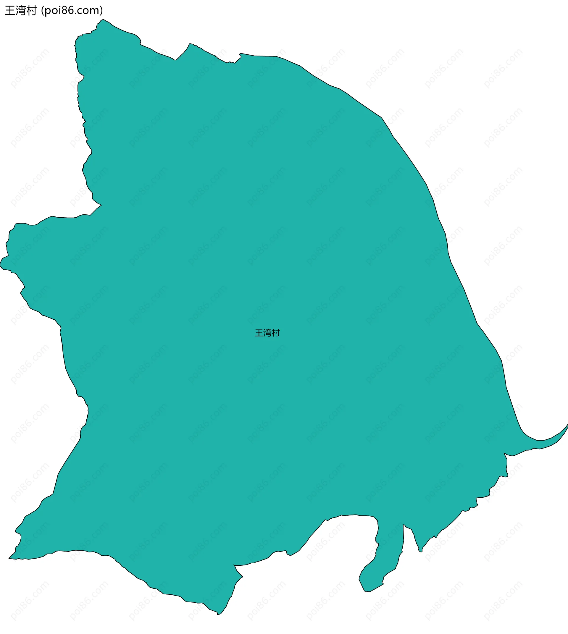 王湾村边界地图