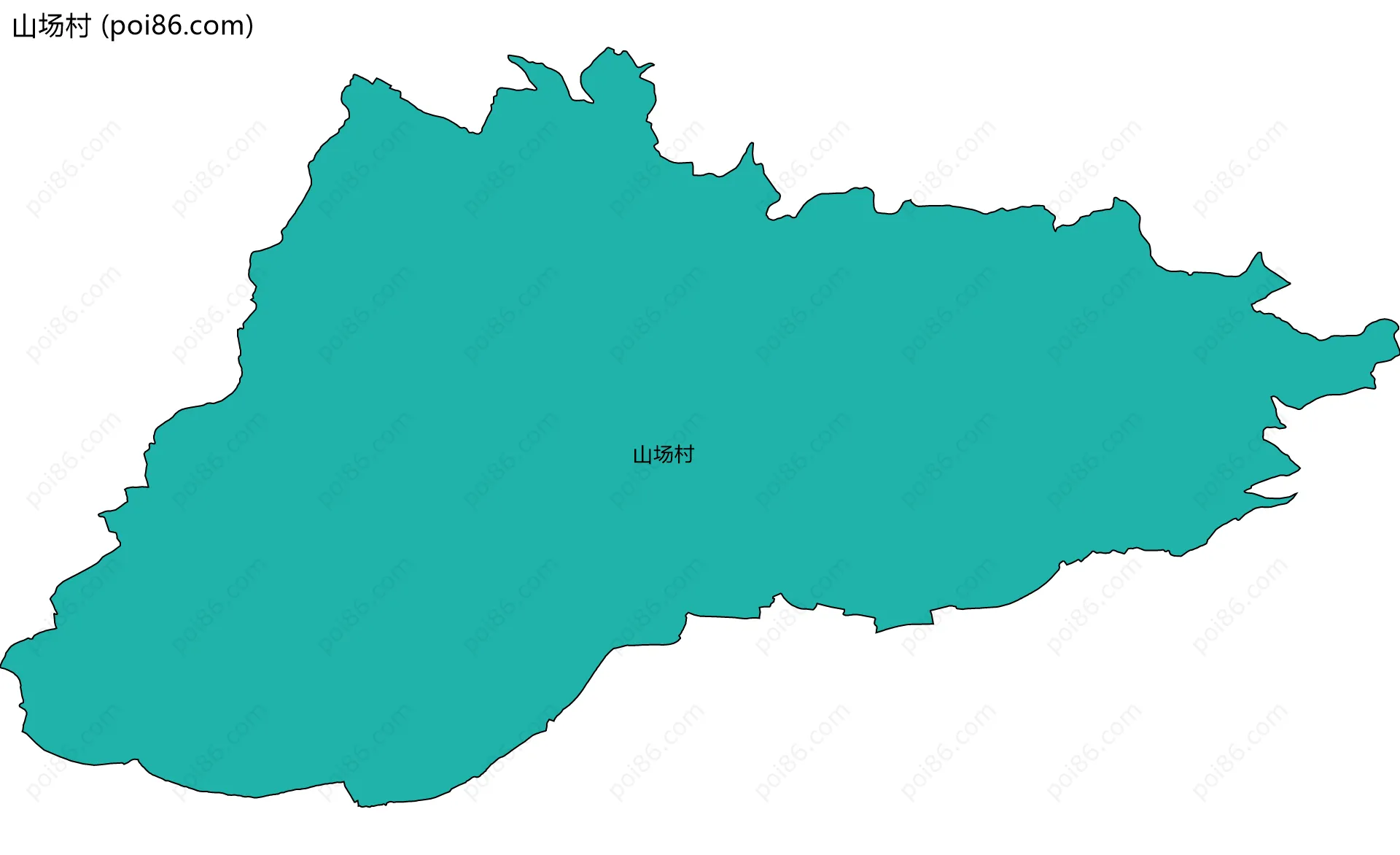 山场村边界地图