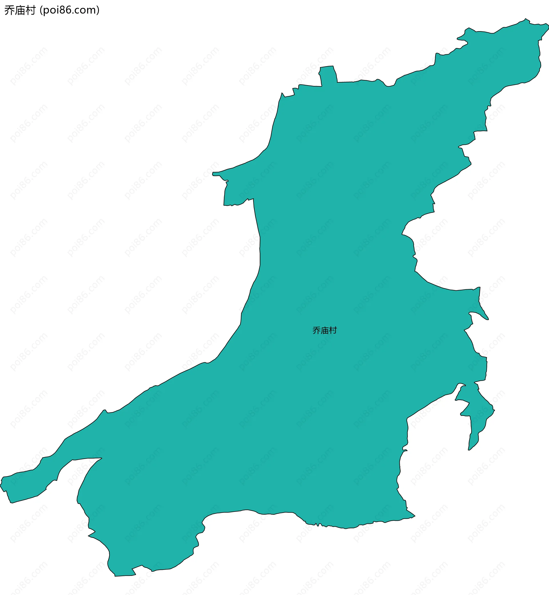 乔庙村边界地图