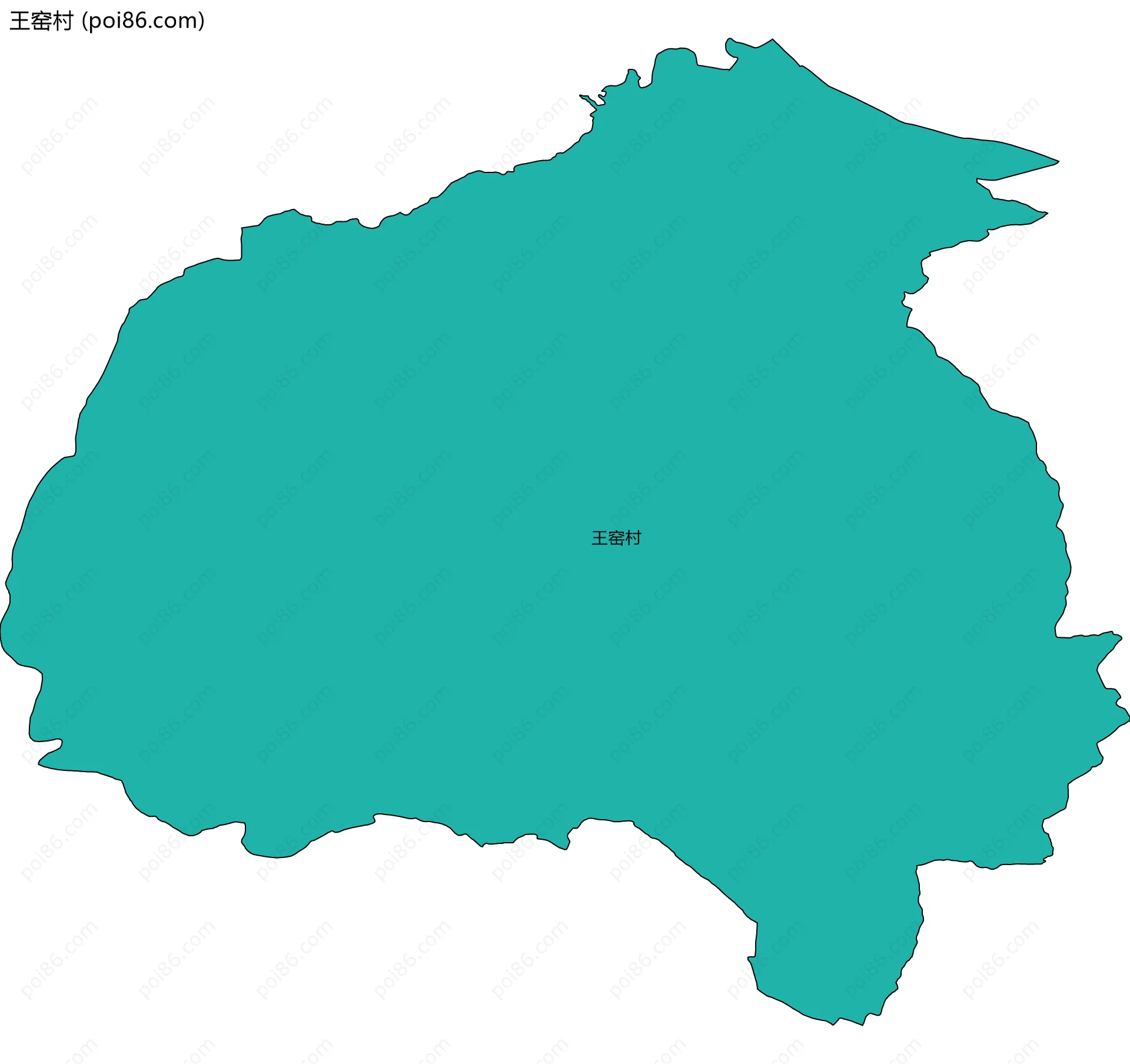 王窑村边界地图