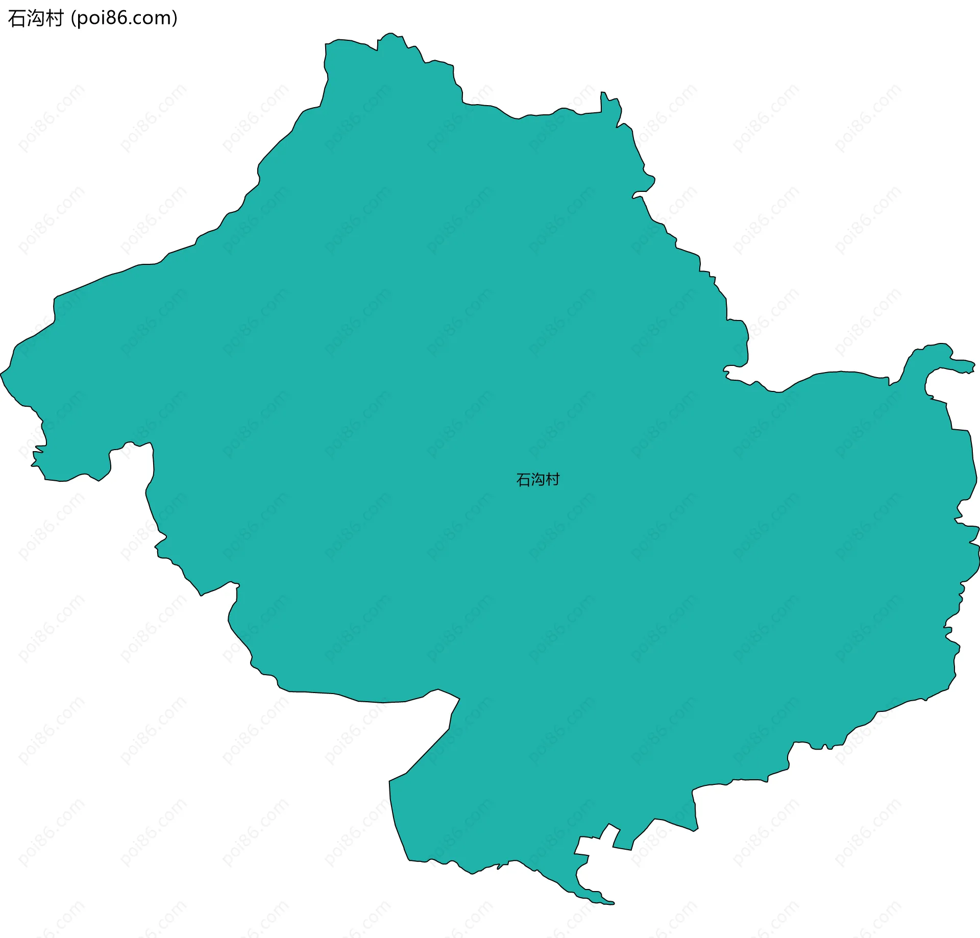 石沟村边界地图