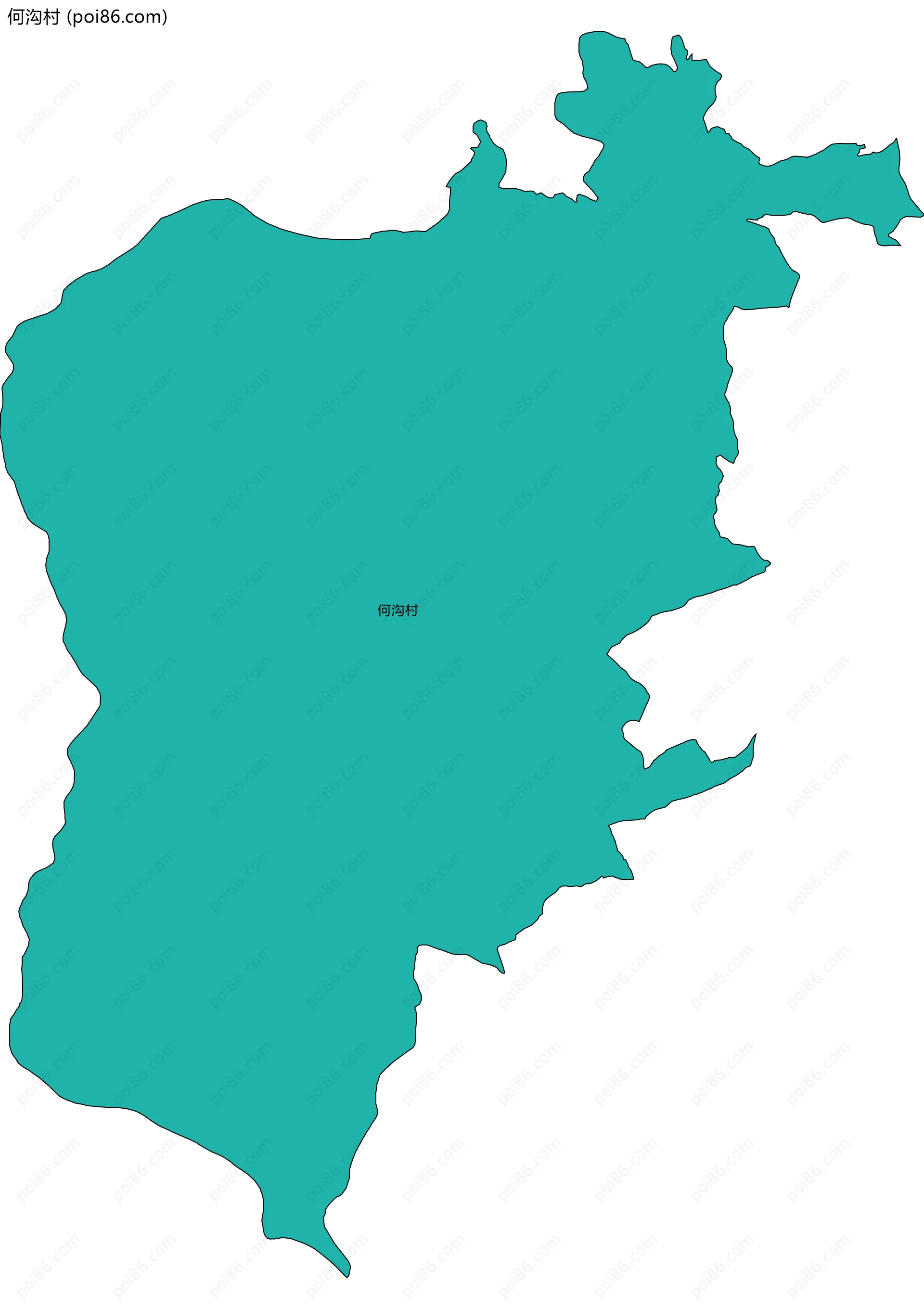 何沟村边界地图