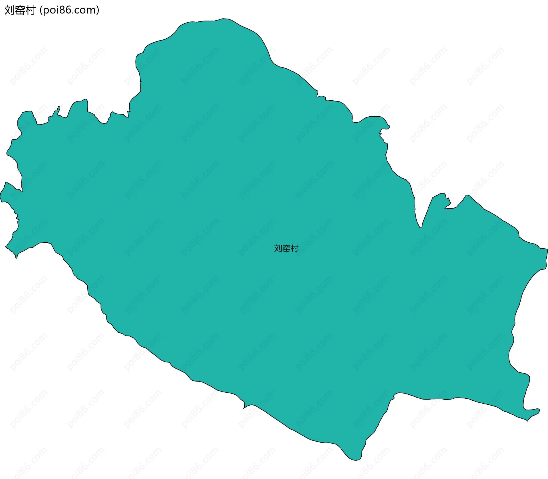 刘窑村边界地图