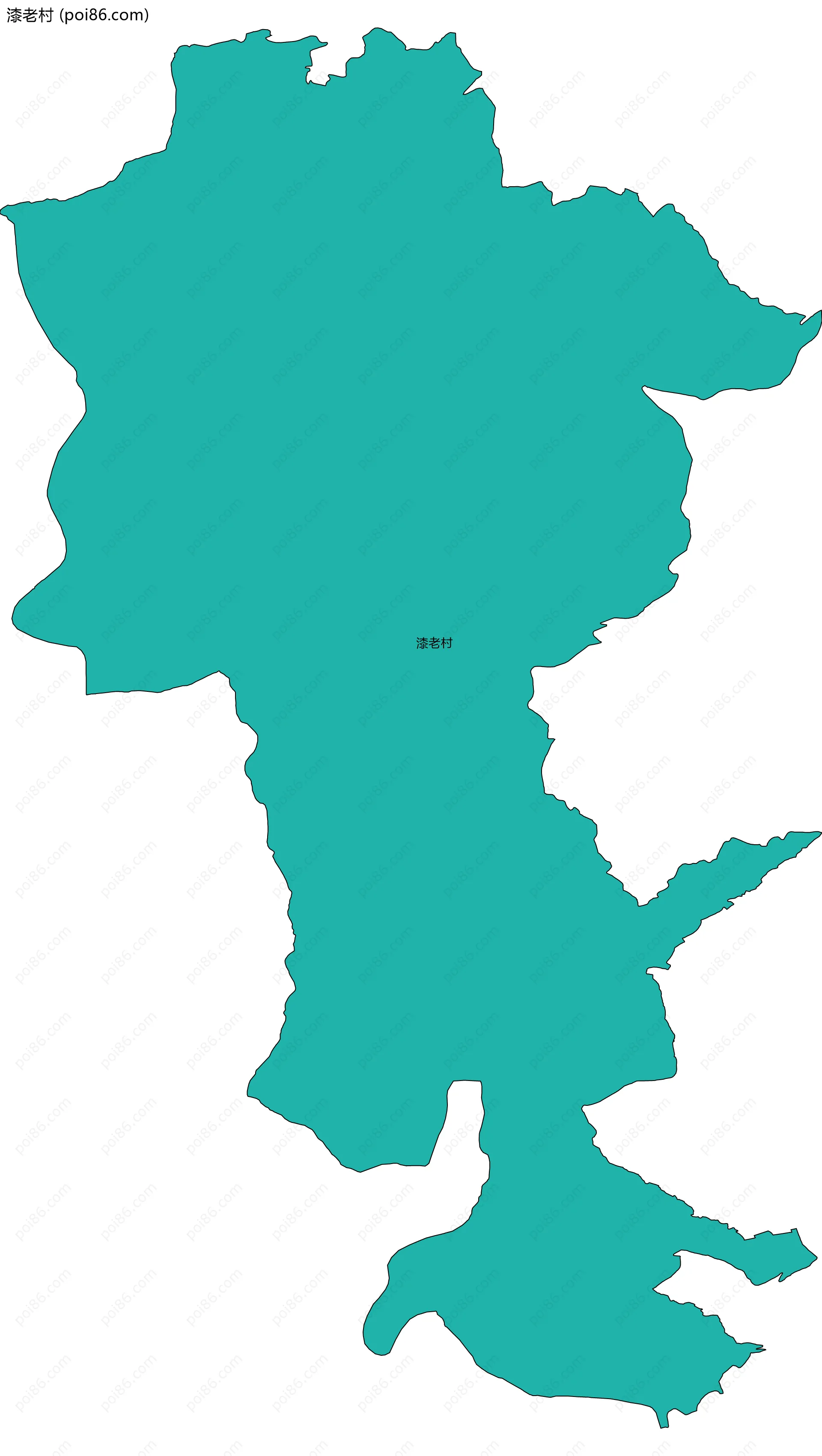 漆老村边界地图