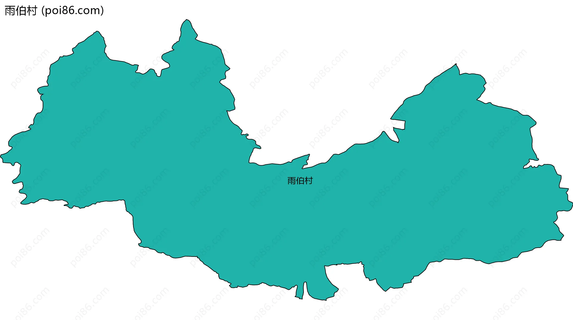 雨伯村边界地图