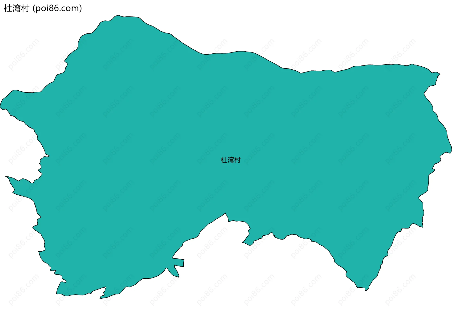 杜湾村边界地图