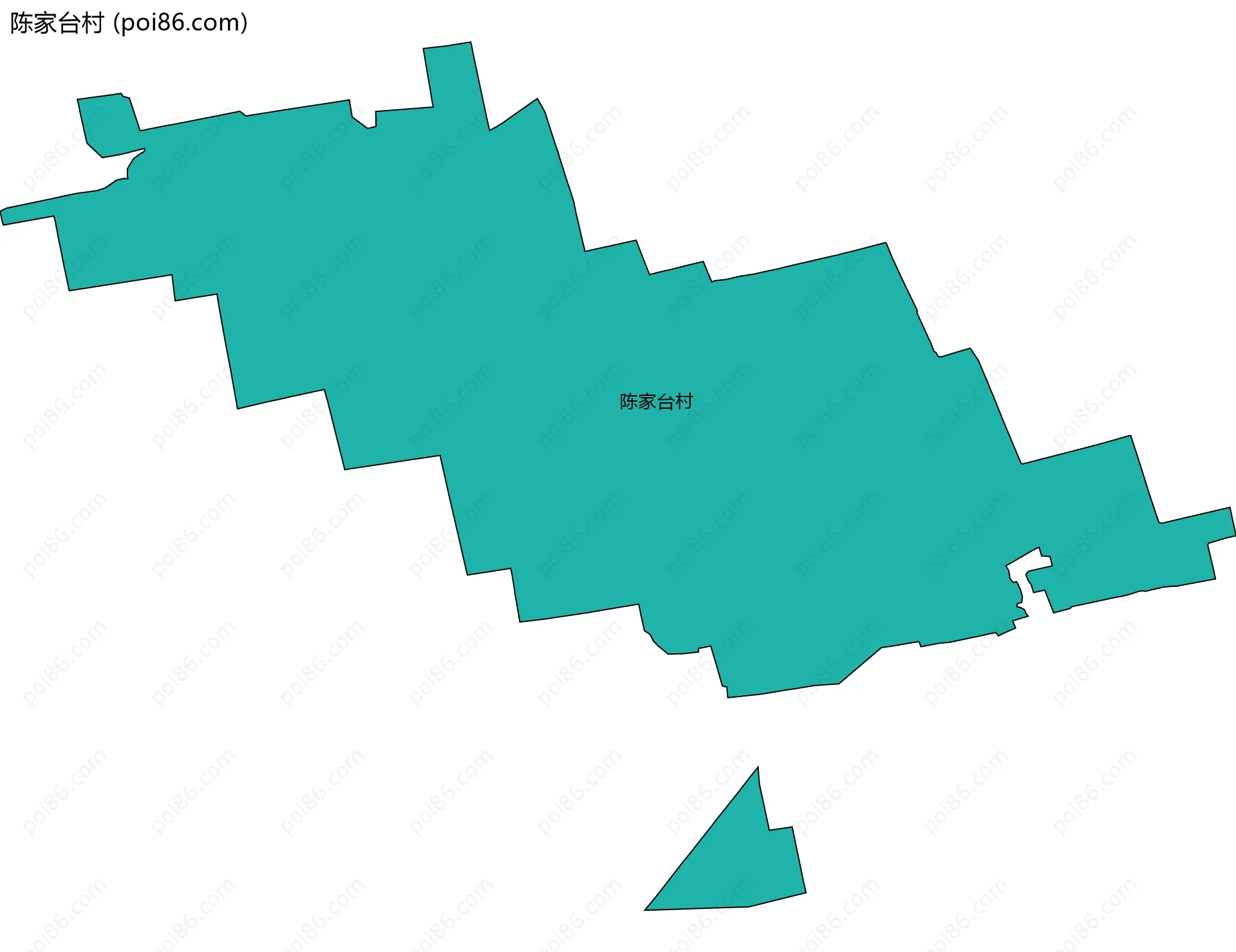 陈家台村边界地图