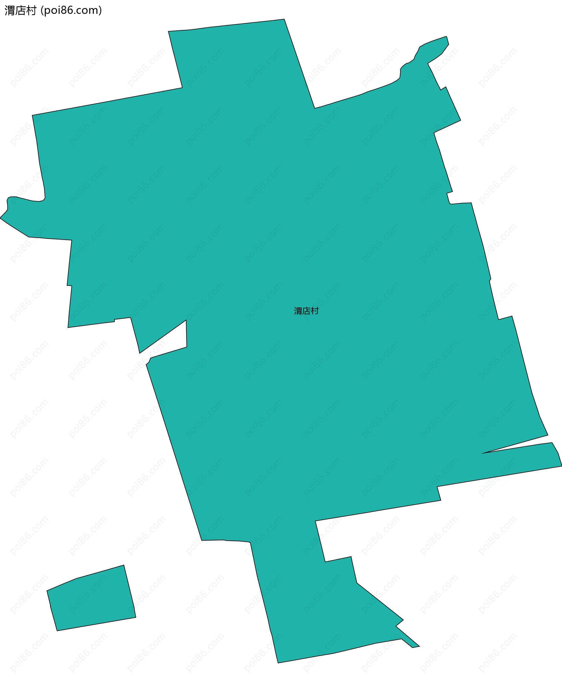 渭店村边界地图