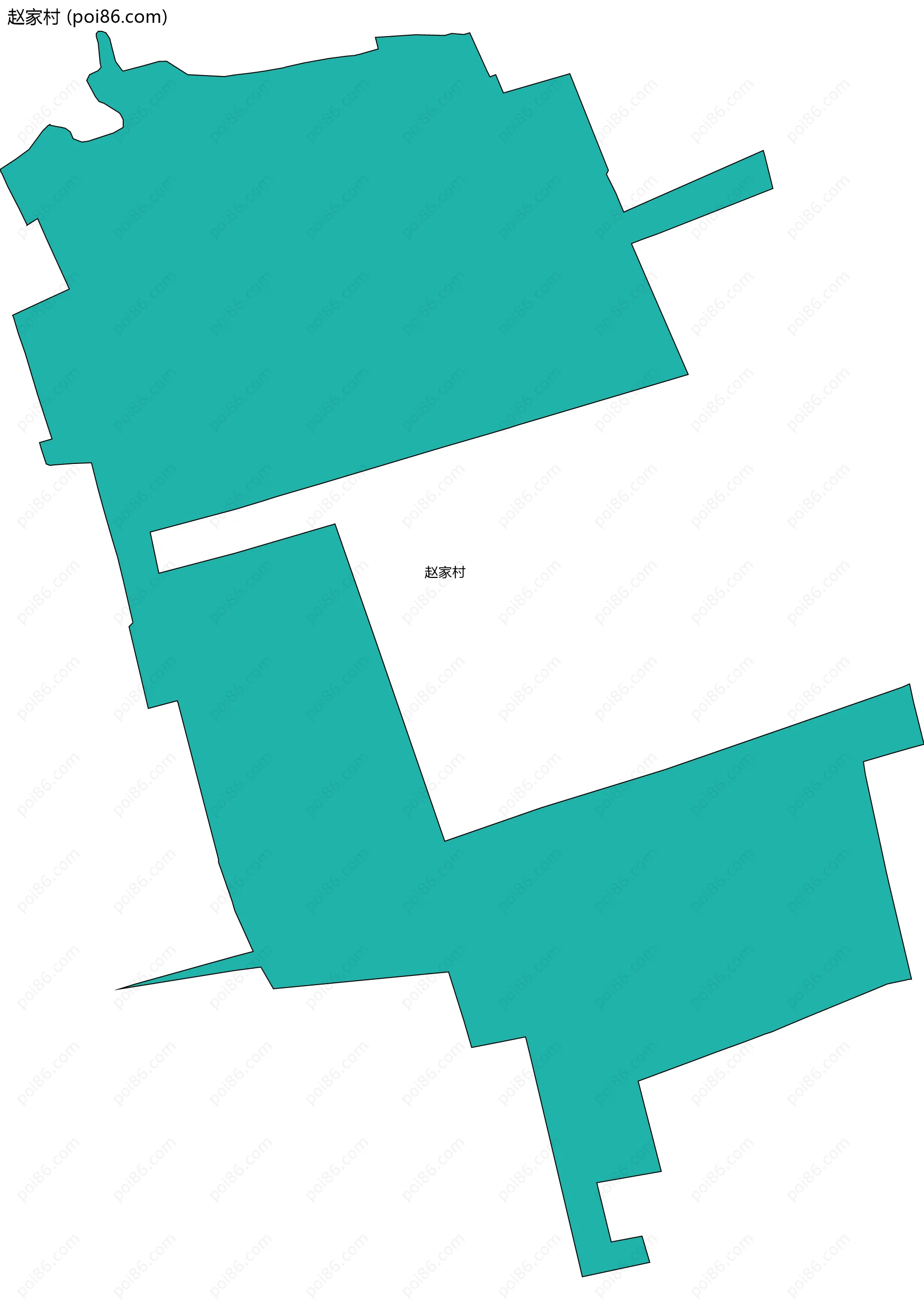 赵家村边界地图